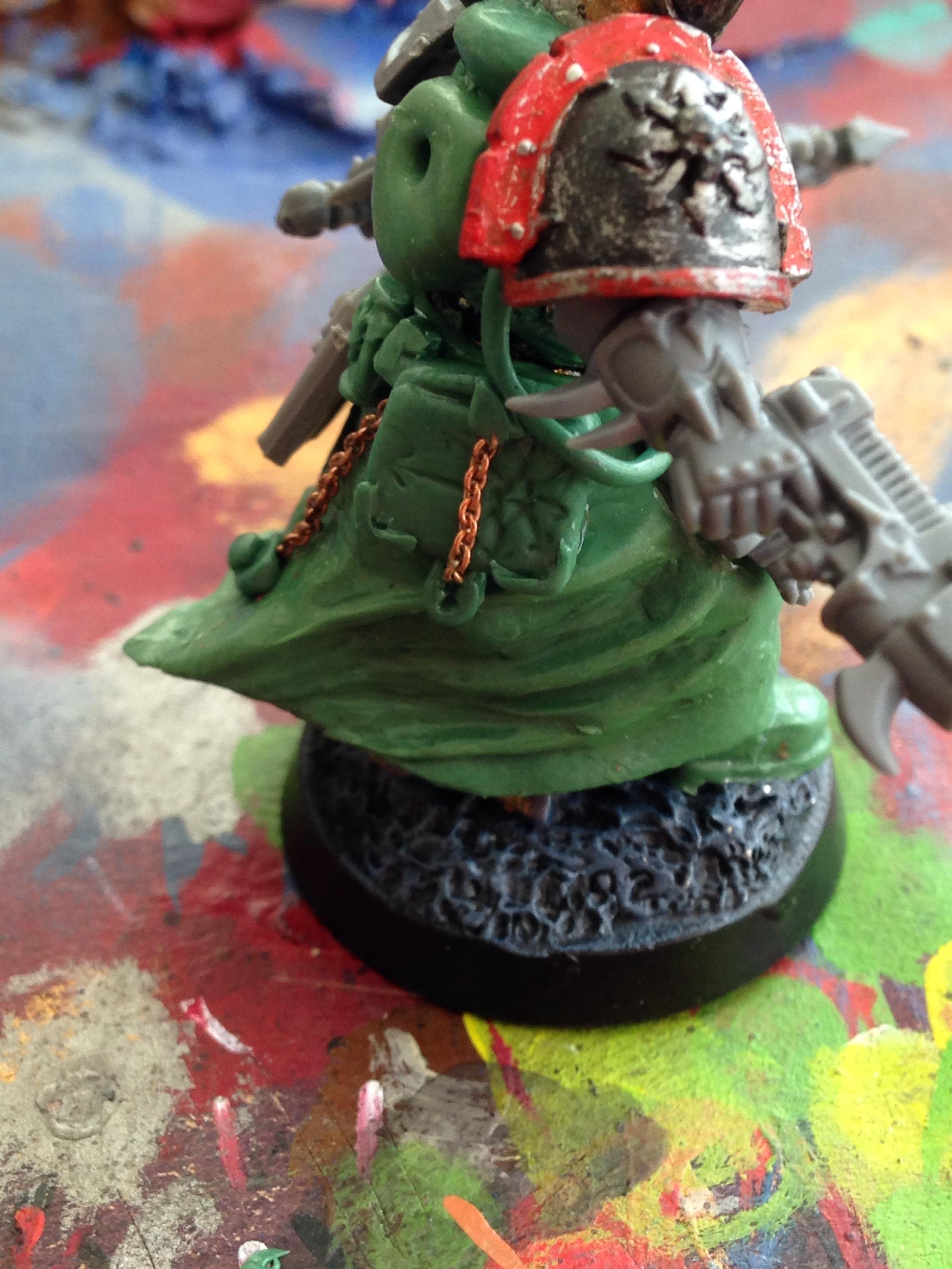 Chaos Space Marines, Conversion, Greenstuff, Sorcerer, Work In Progress