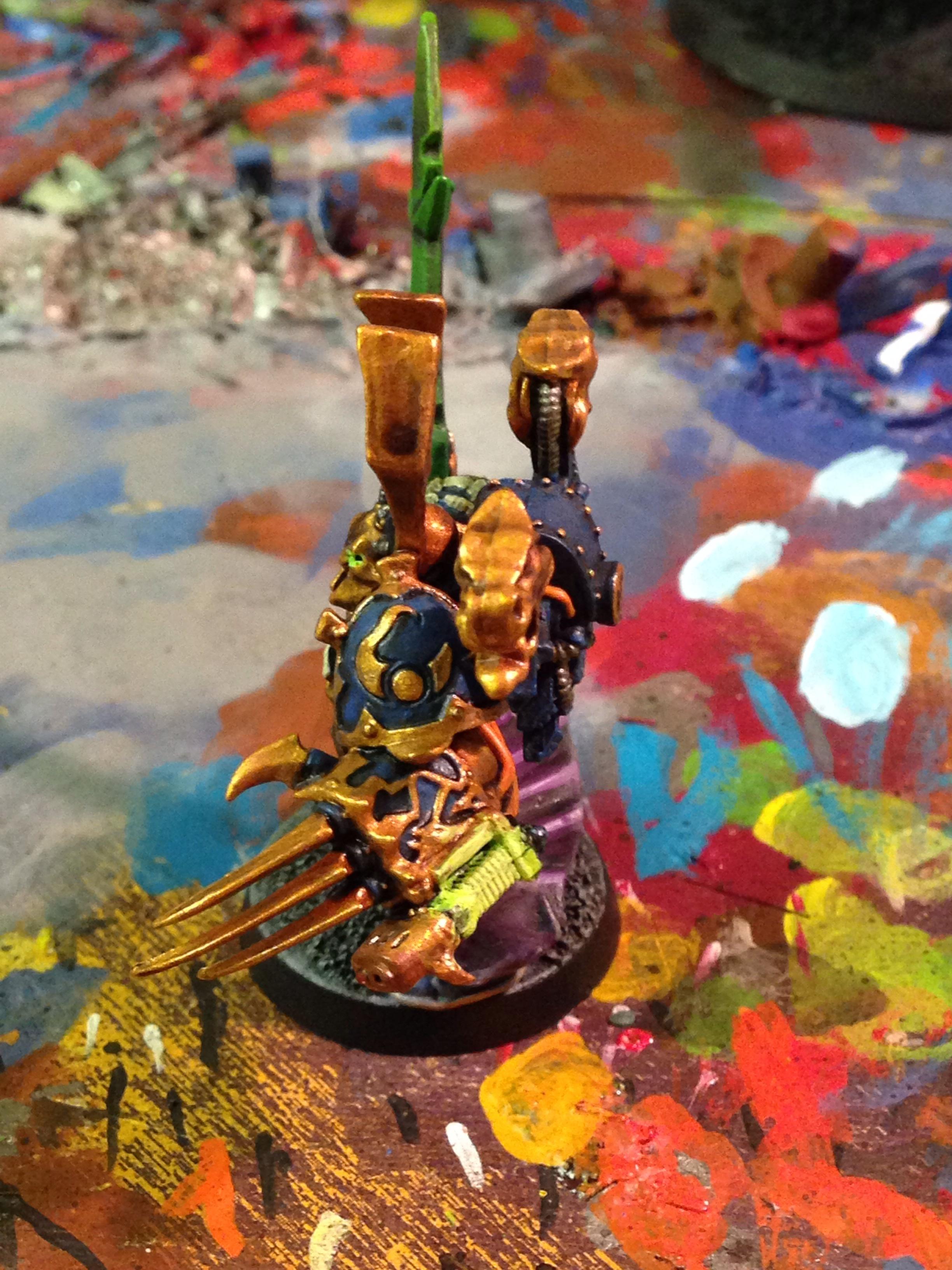 Chaos Space Marines, Conversion, Glow Affect, Power Armor, Sorcerer, Thousand Sons, Tzeench
