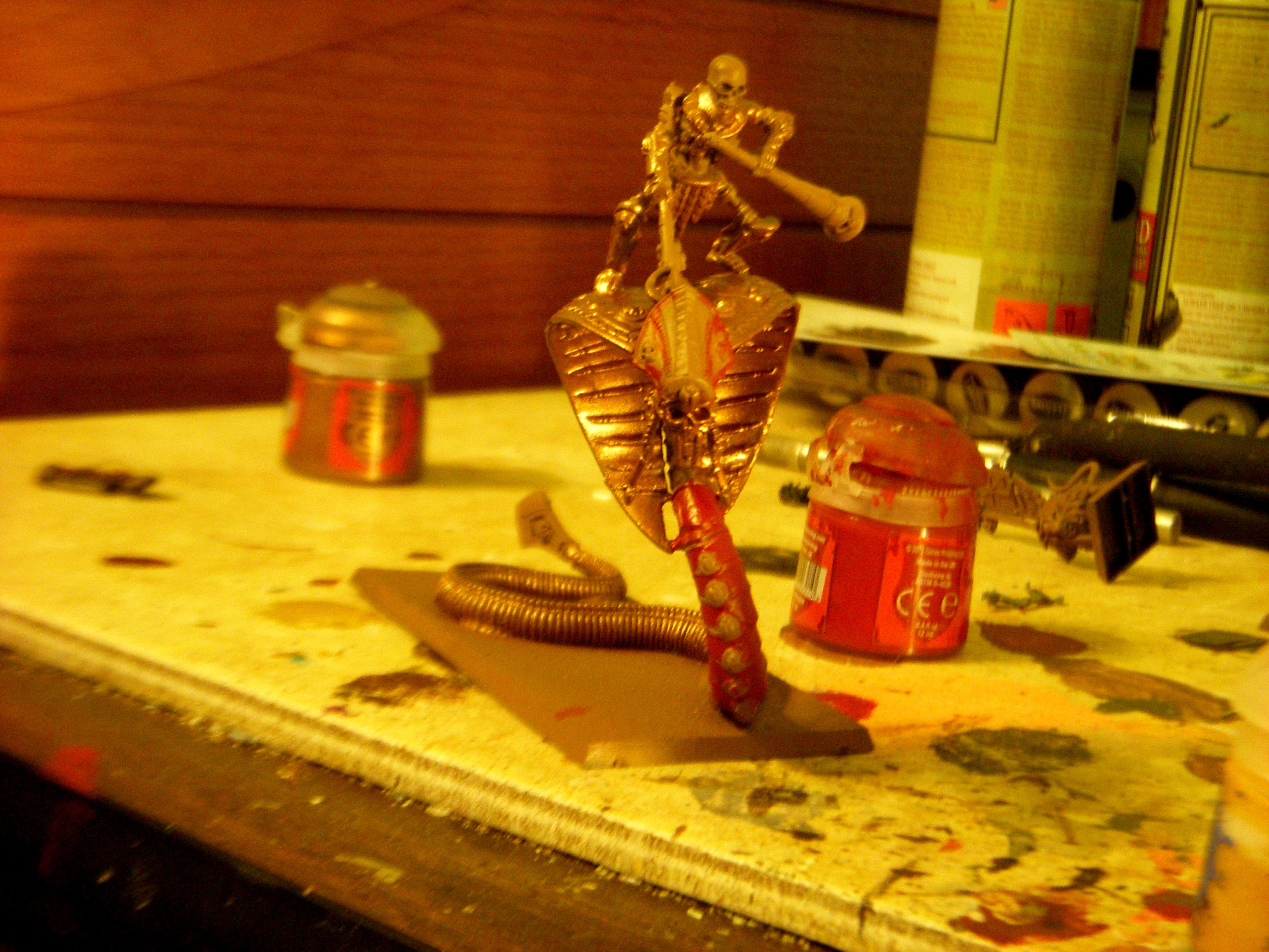 Tomb Kings, Necropolis Knight Base coat alternate angle