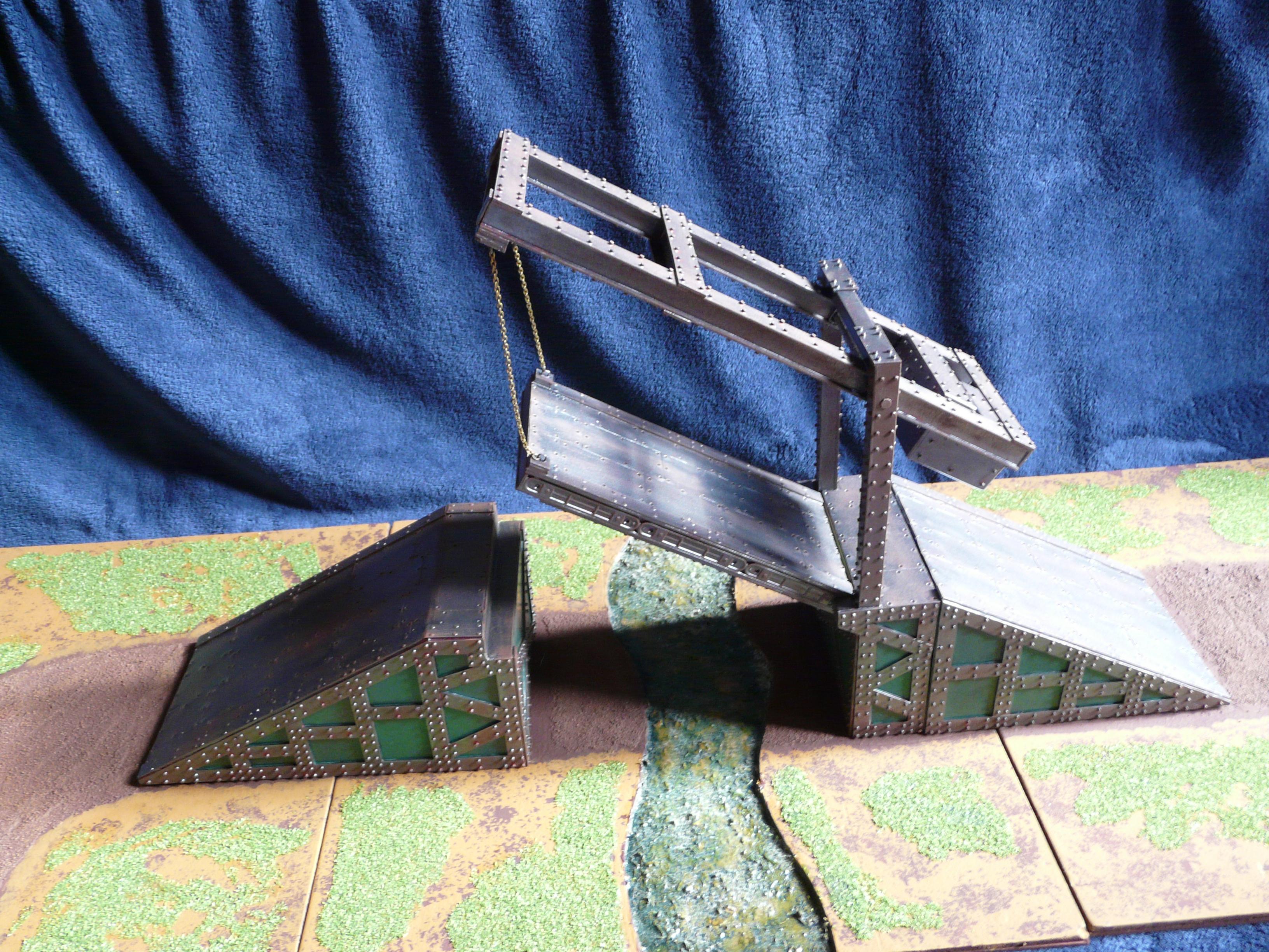 Bridge, Drawbridge, Steampunk, Terrain