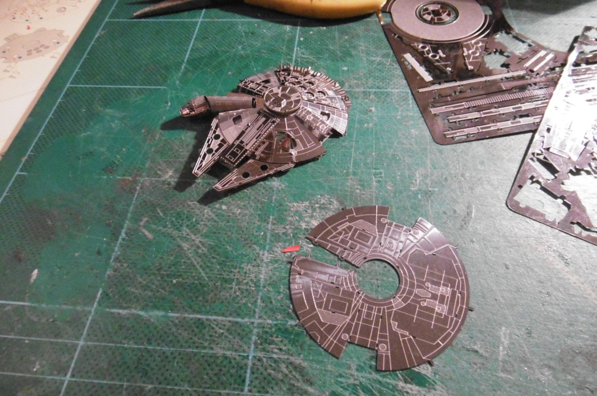 3d, Falcon, Kit, Metal, Millenium, Star, Wars