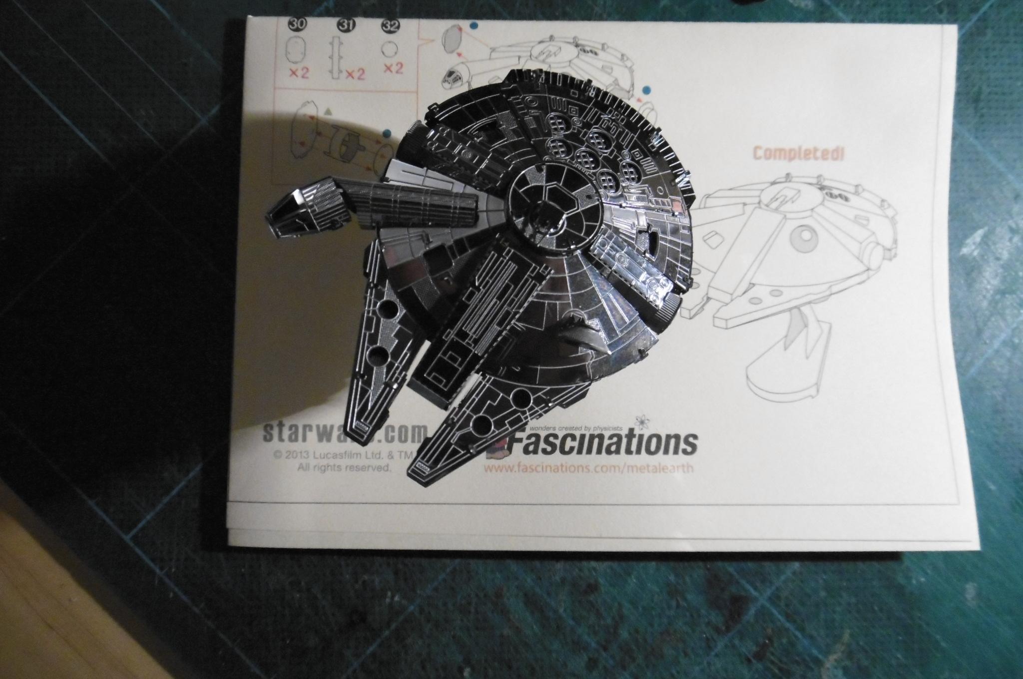 3d, Falcon, Kit, Metal, Millenium, Star, Wars