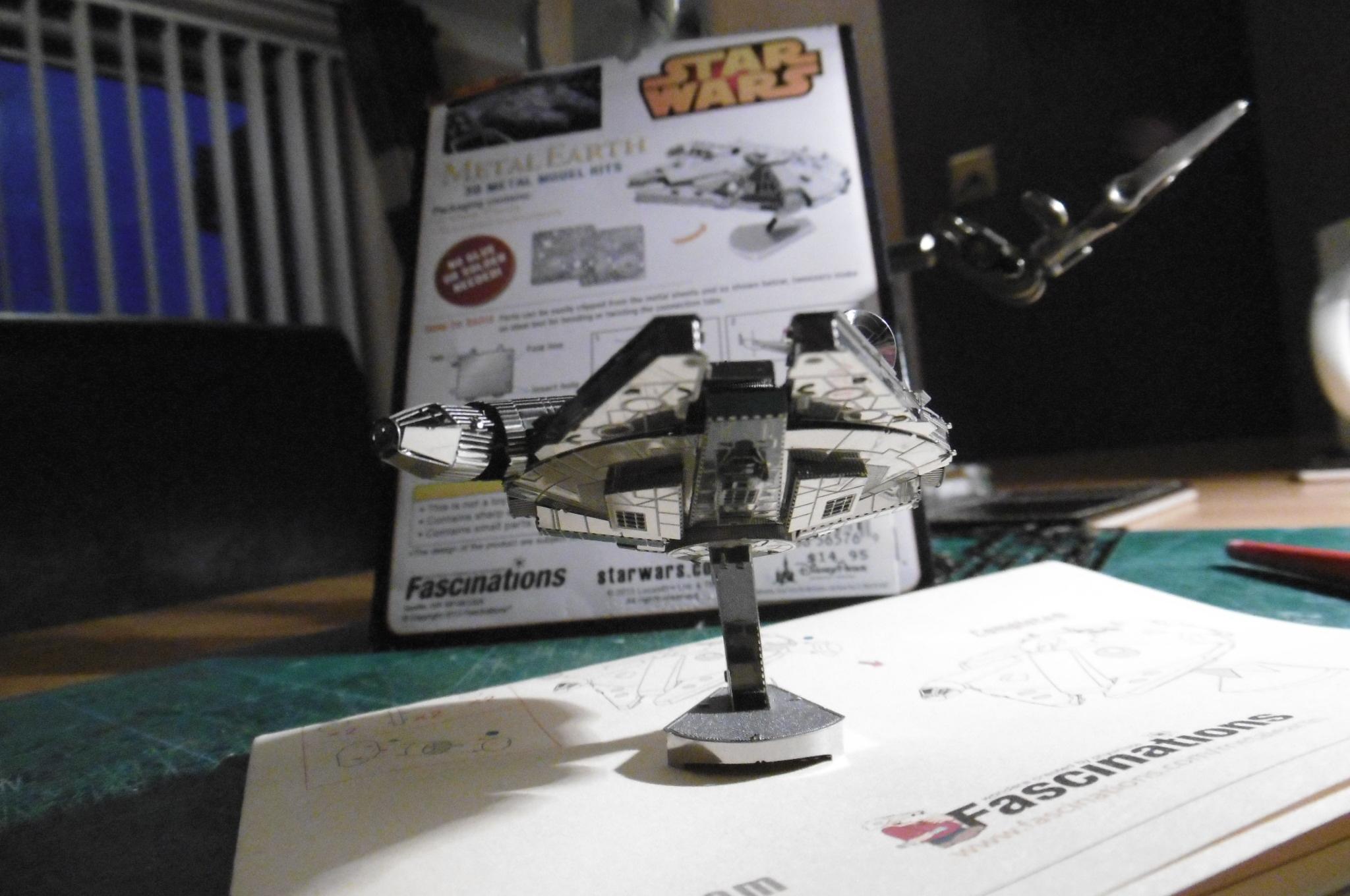3d, Falcon, Kit, Metal, Millenium, Star, Wars