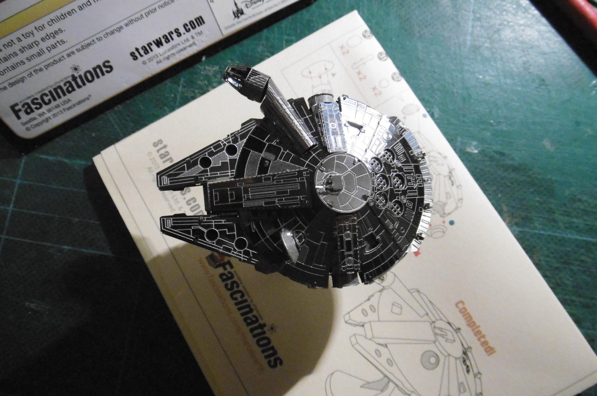 3d, Falcon, Kit, Metal, Millenium, Star, Wars