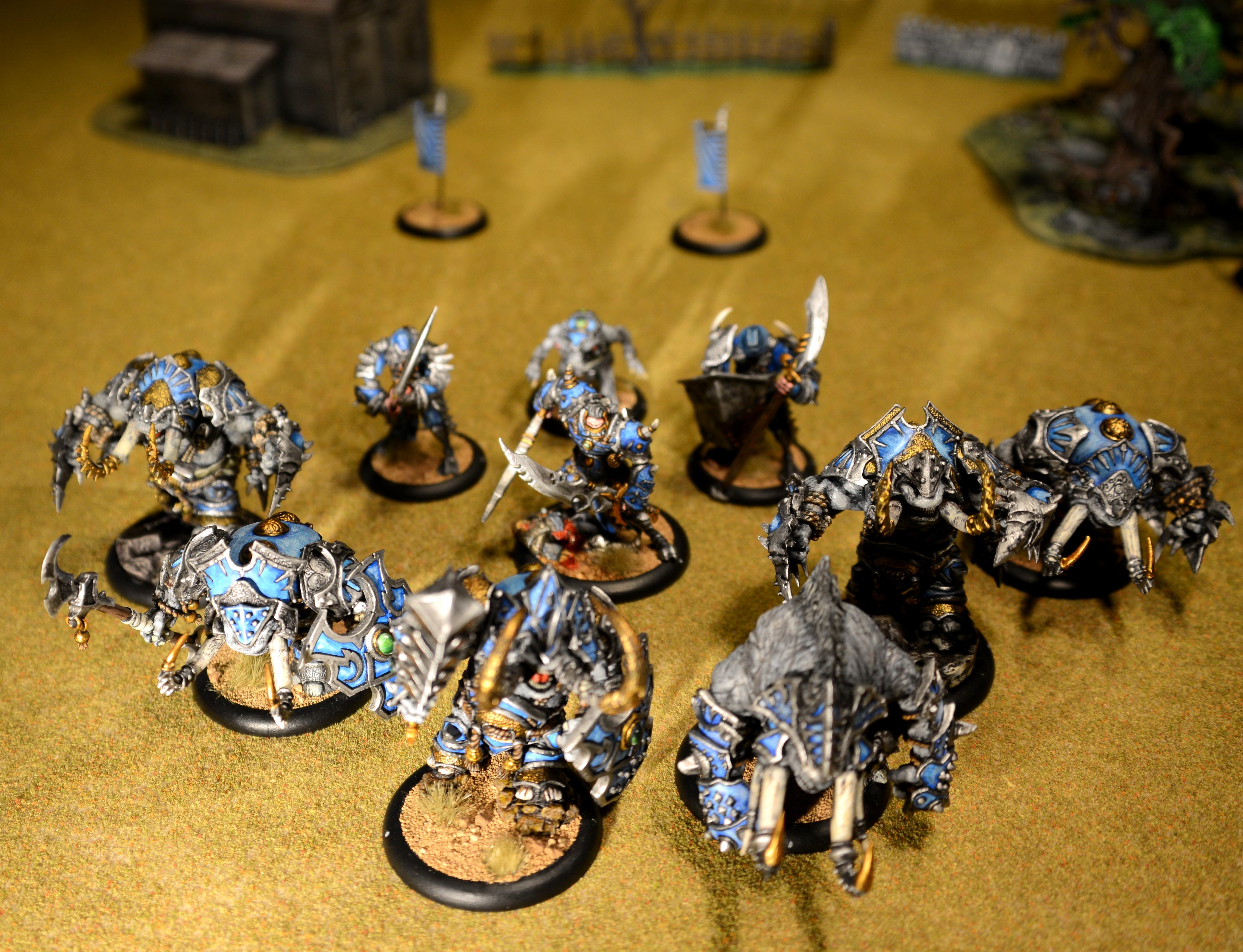 Basilisk Krea, Bronzeback Titan, Brute, Cyclops, Cyclopses, Gladiator, Hordes, Krea, Molik Karn, Savage, Sentry, Shaman, Skorne, Tiberion, Titan, Warbeast, Warbeasts