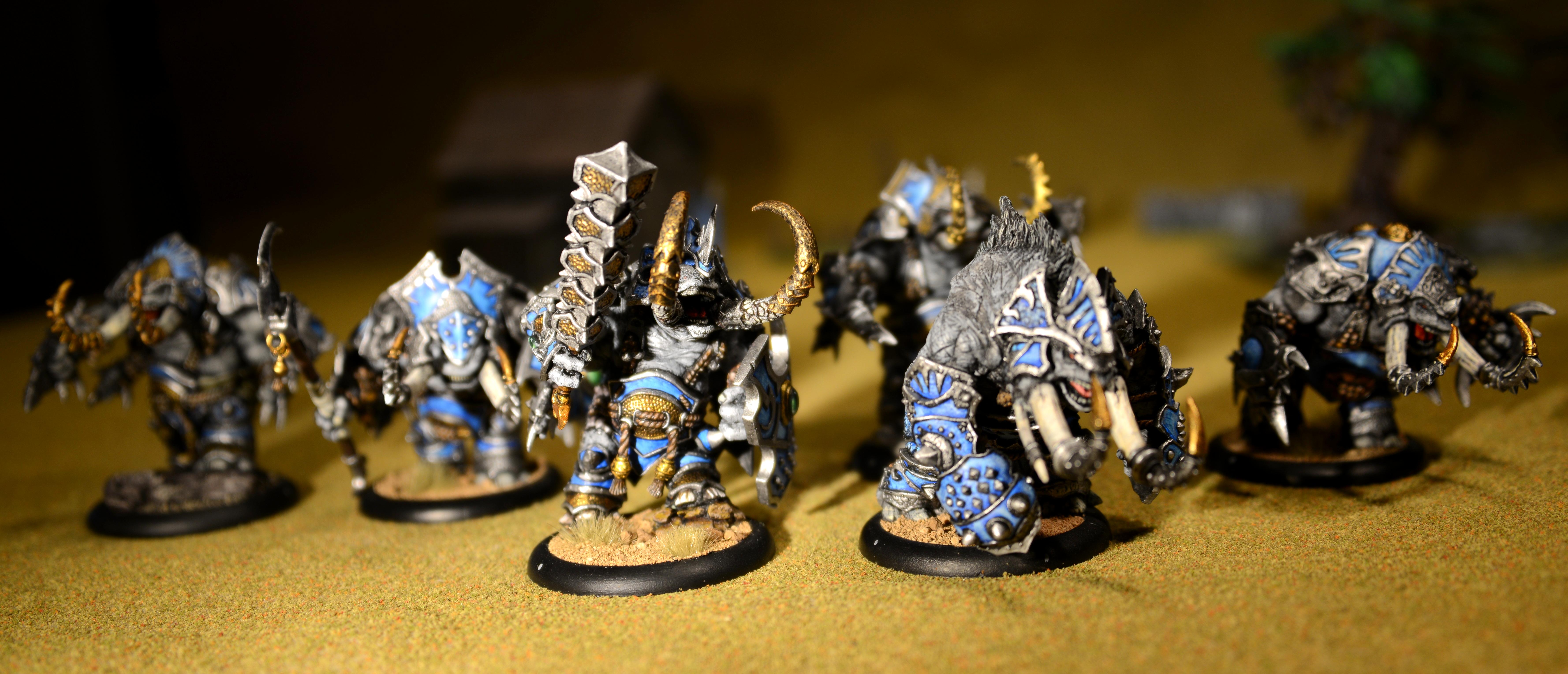Bronzeback Titan, Gladiator, Hordes, Sentry, Skorne, Tiberion, Titan, Warbeast, Warbeasts