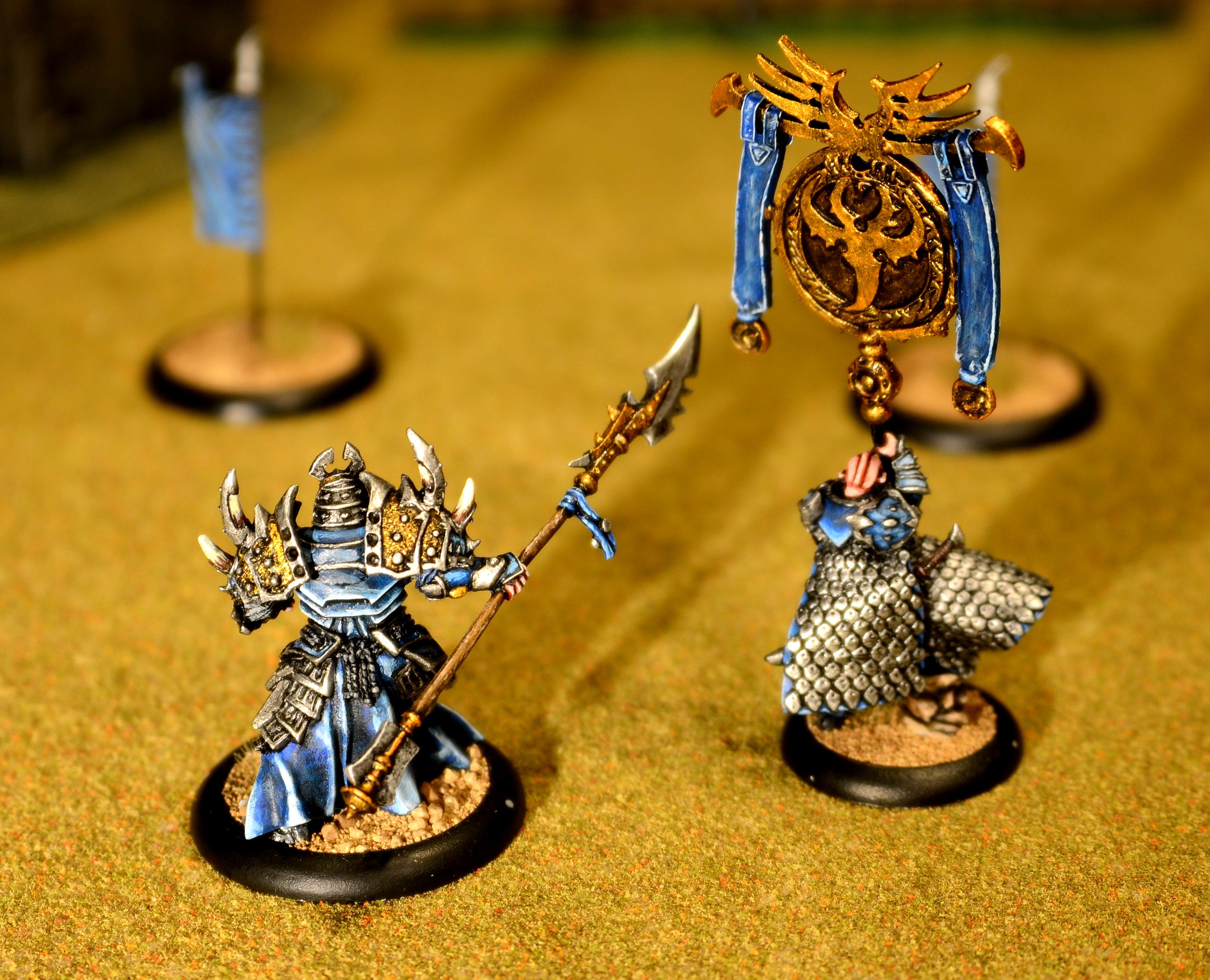 Hive Tyrant, Hordes, Skorne, Tyrant Commander And Standard, Unit