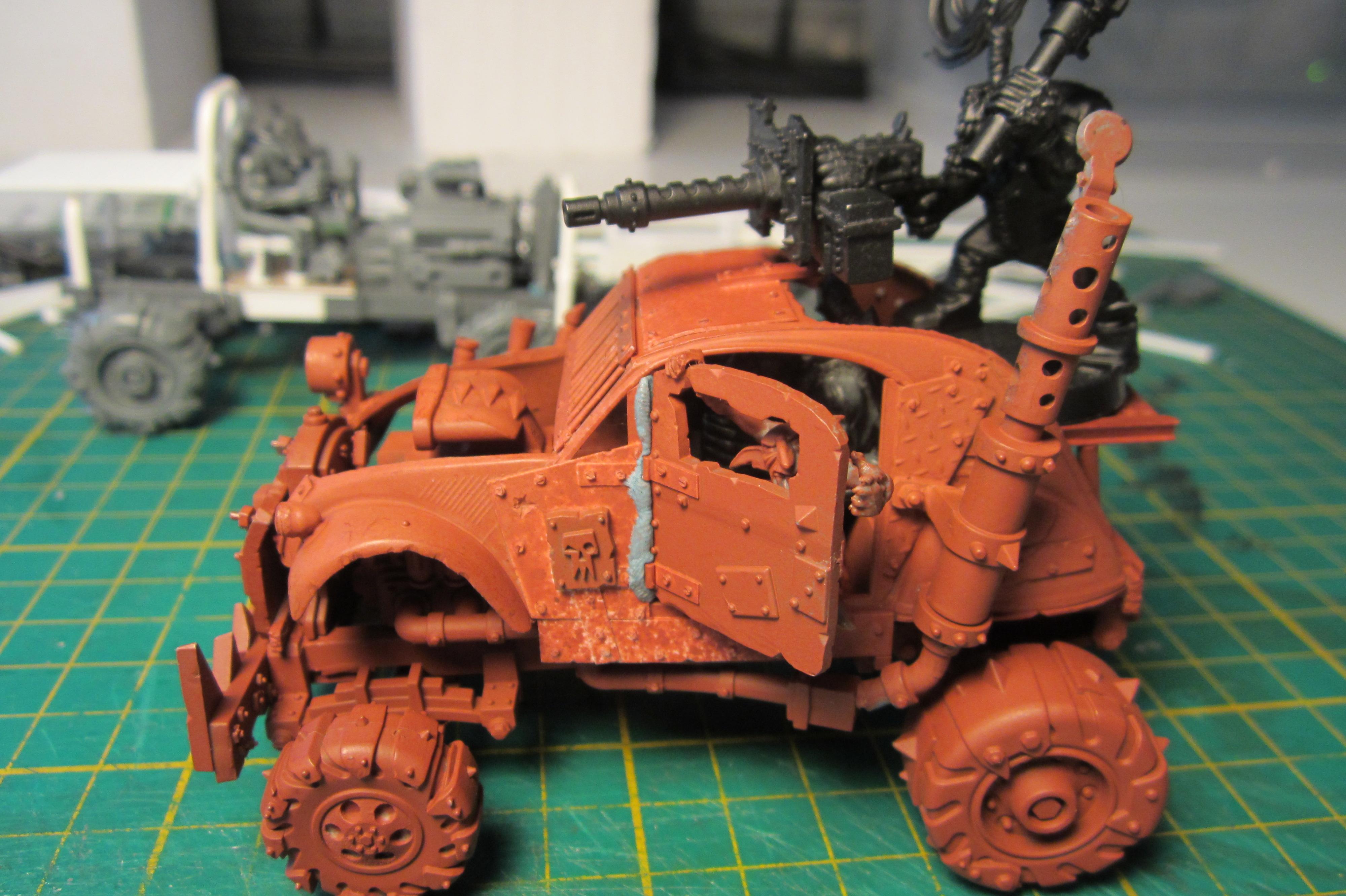 Cars, Conversion, Gorka Morka, Ork Buggies, Ork Buggy, Orks, Vehicle, Warhammer 40,000