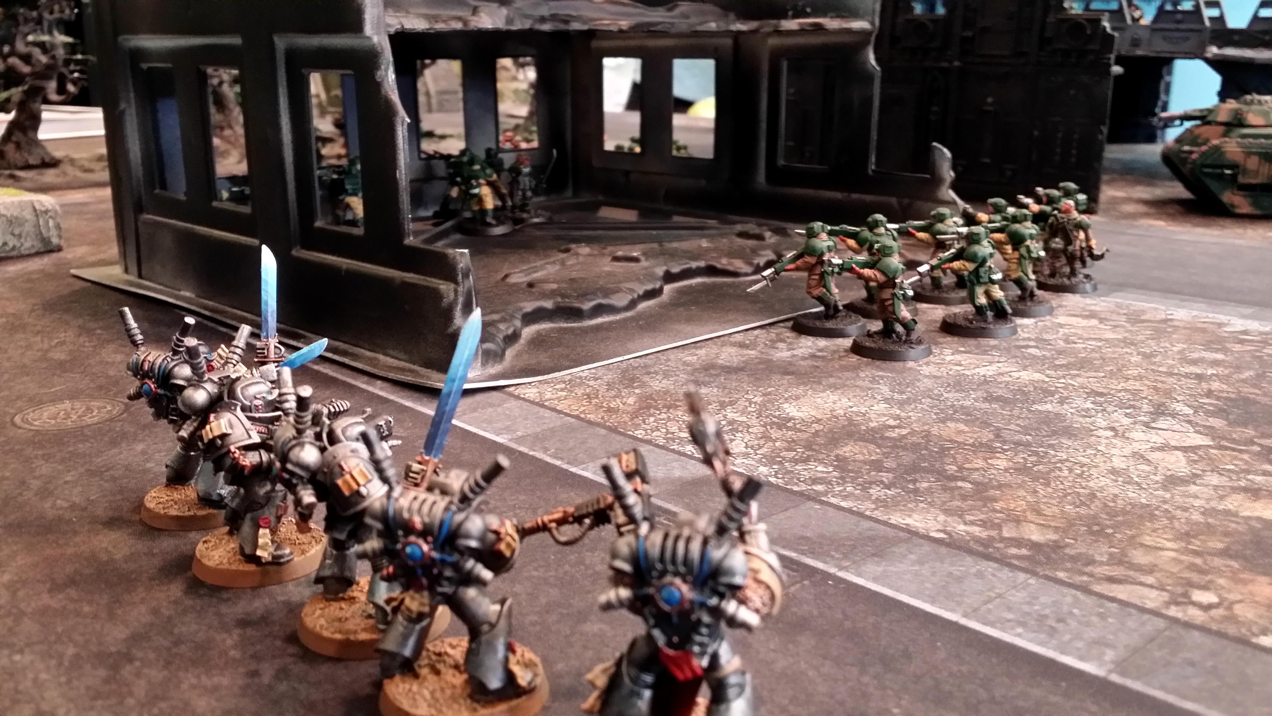 Battle, Cadians, Games Workshop, Grey Knights, Imperial Guard, Warhammer 40,000