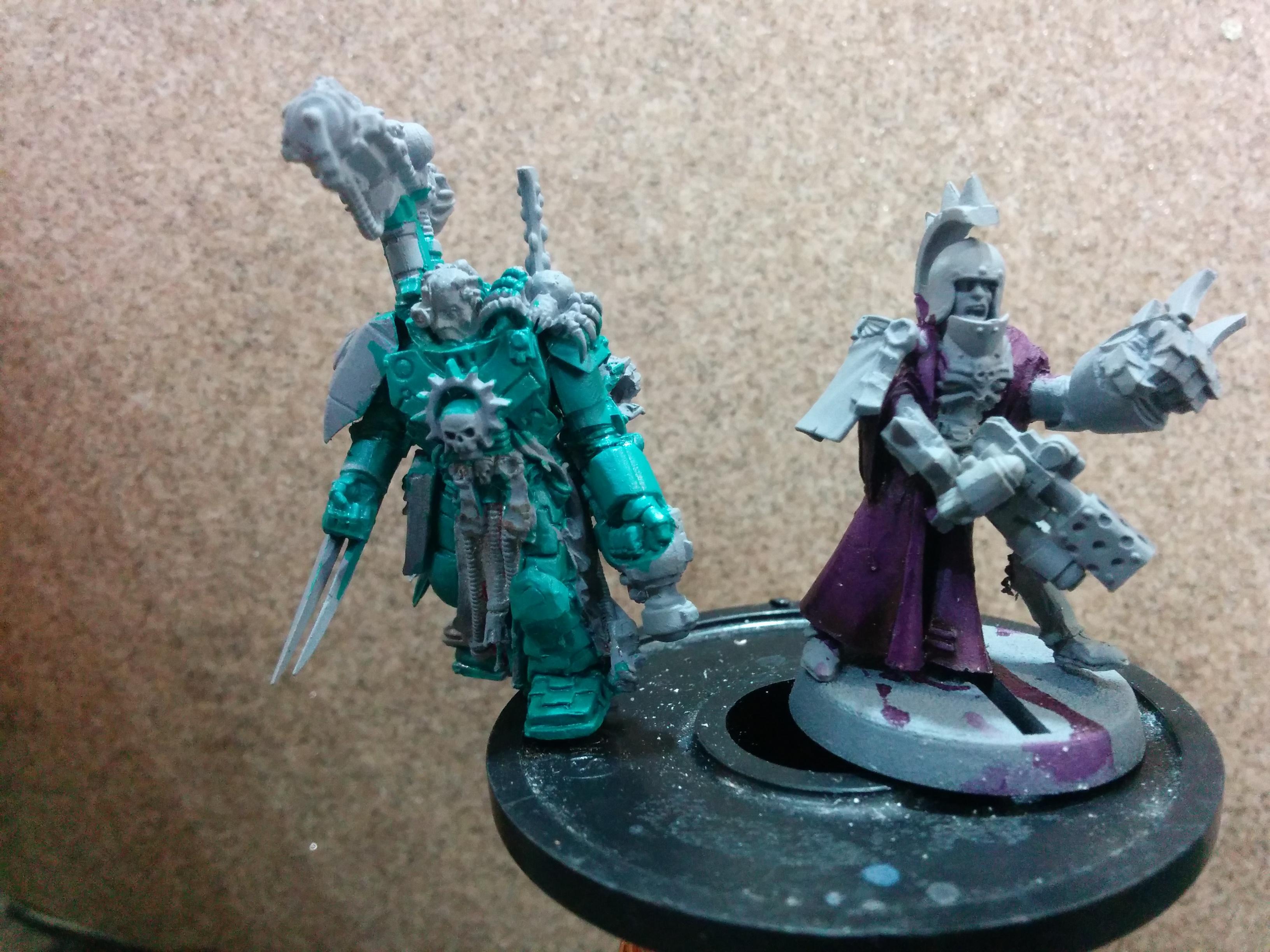 Xenos and Hereticus Inquistors - First paint colours