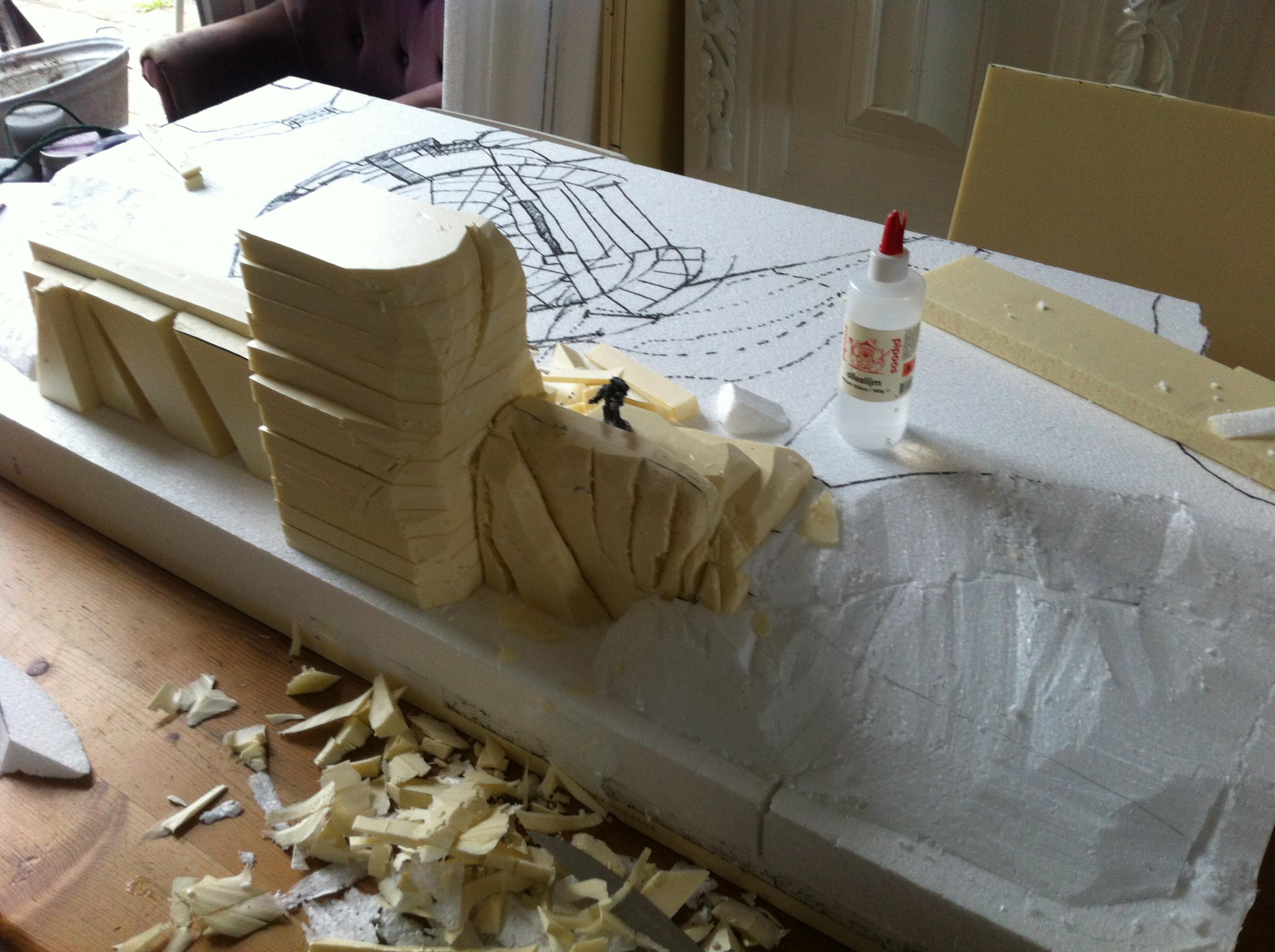 Battle, Board, Space, Temple, Terrain, Wolves, Work In Progress
