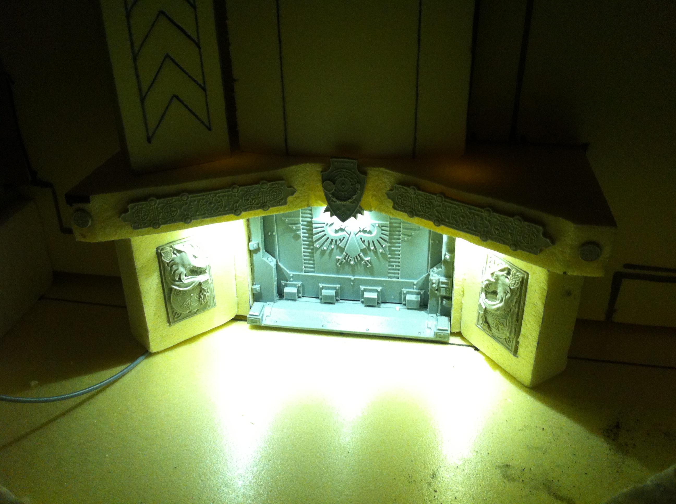 Battle, Board, Space, Temple, Terrain, Wolves, Work In Progress