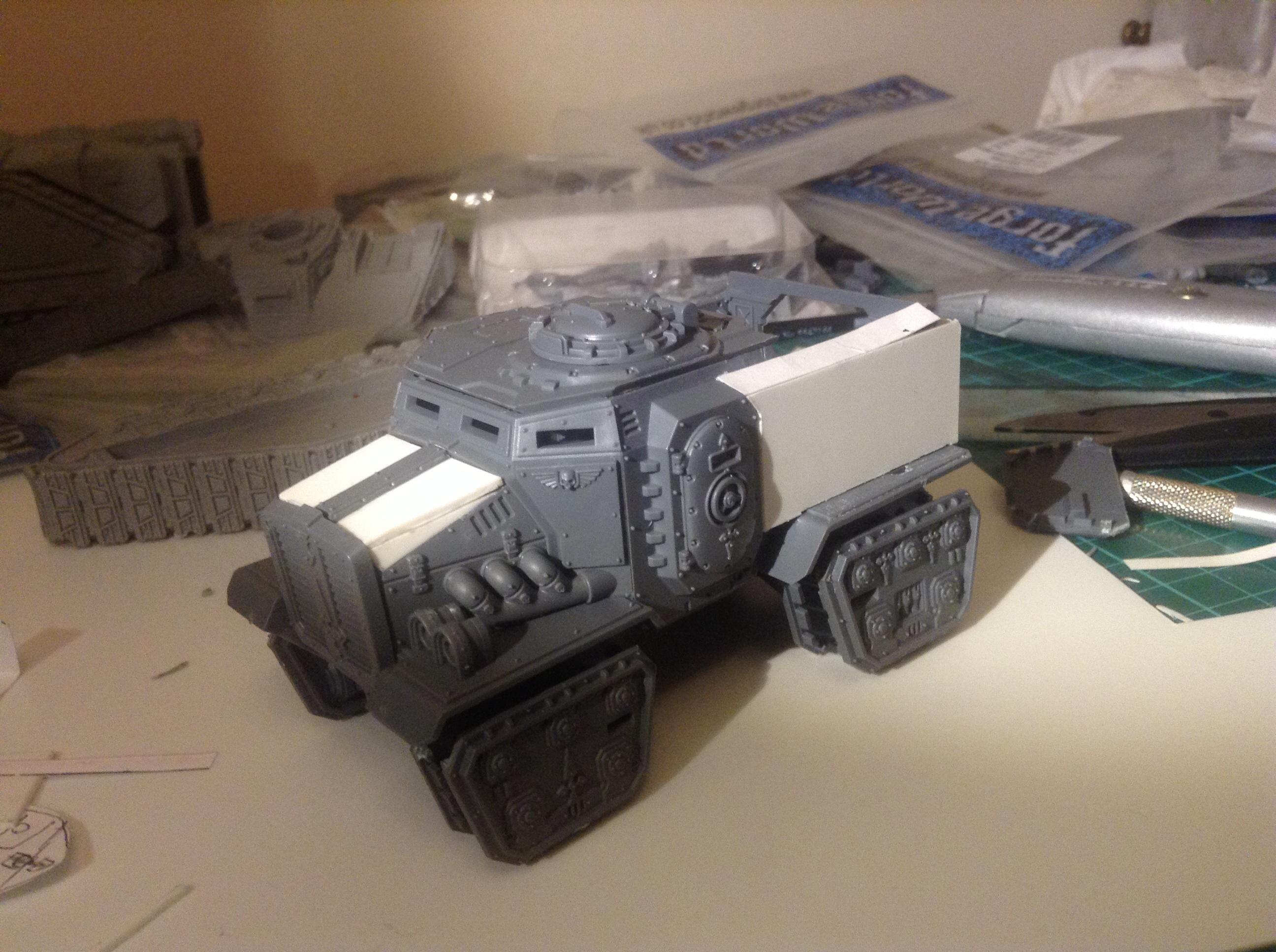Paper test fit of the next side panel