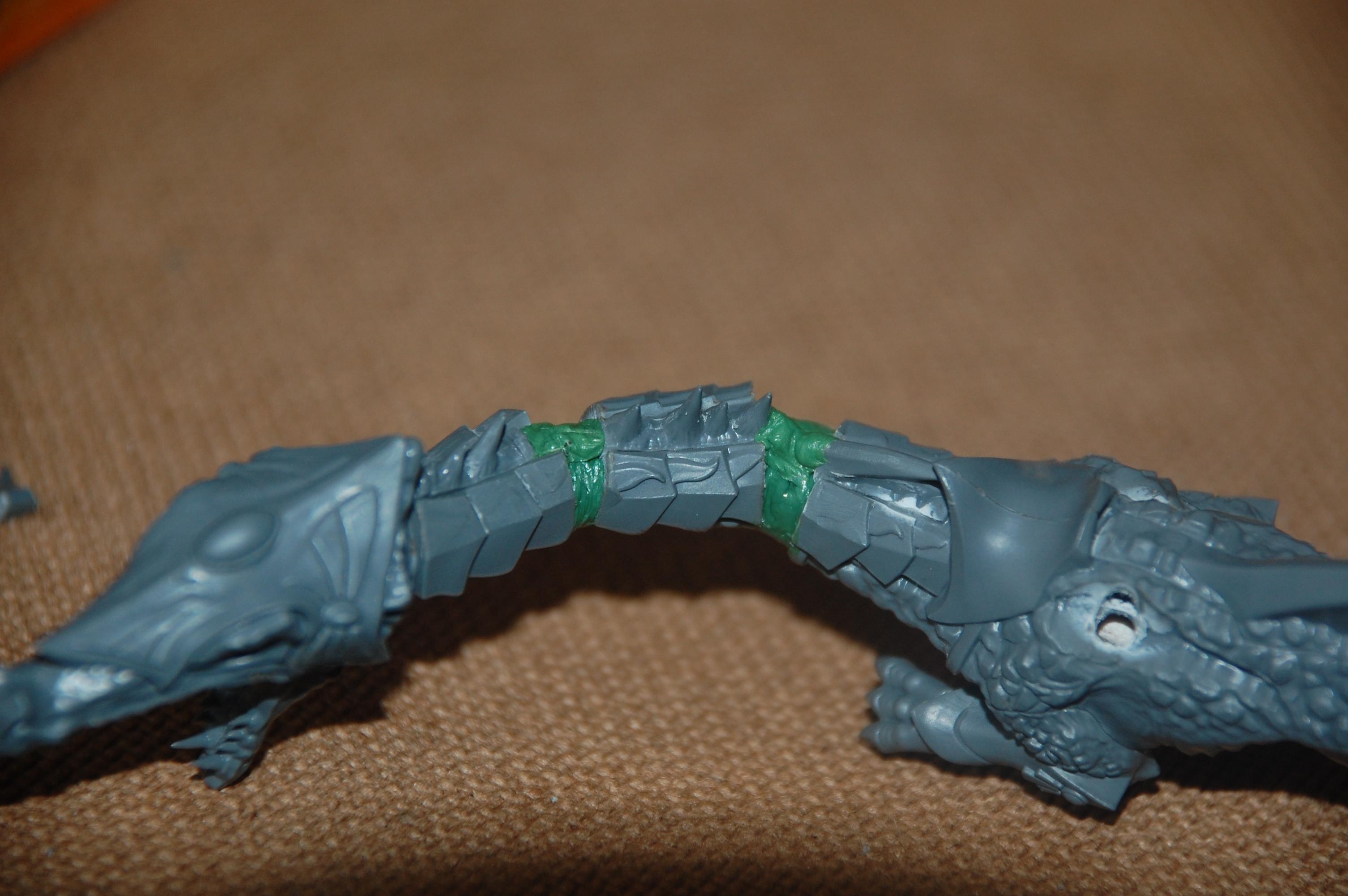 work on the spinal part of the dragons neck
