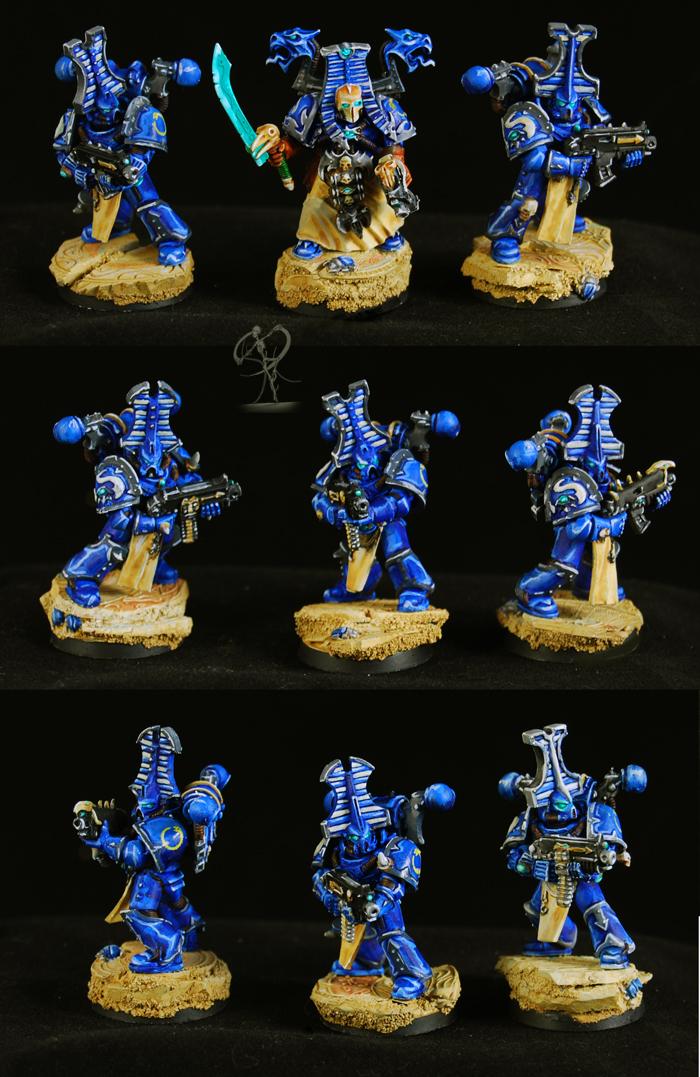 Chaos, Chaos Space Marines, Non-Metallic Metal, Thousand Sons, Tzeentch
