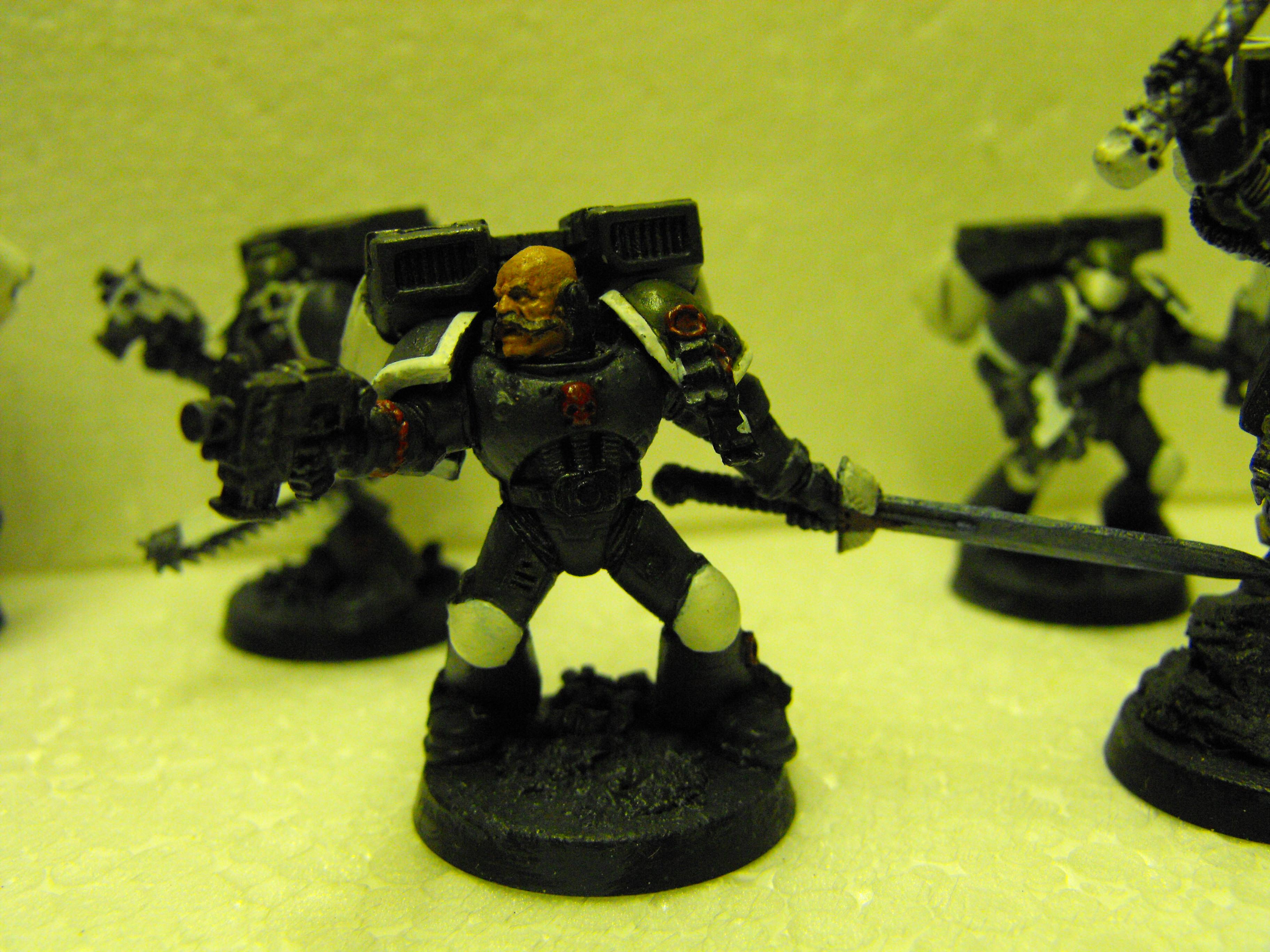 Assault Squad, Chaplain, Dark Angels Successors, Fellwing, Sergeant, Space Marines, Stormtalon Conversion, Tactical Squad