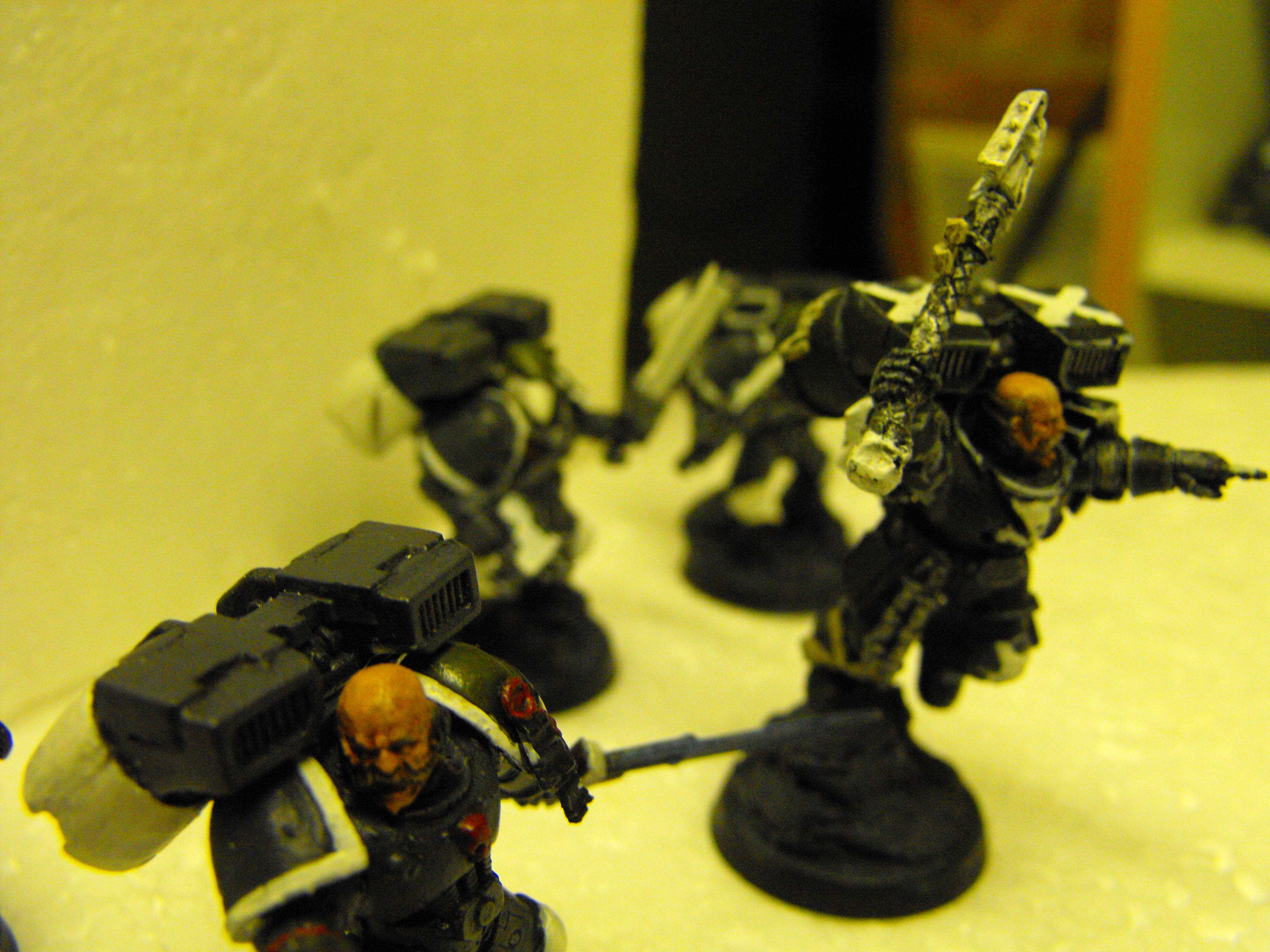 Assault Squad, Chaplain, Dark Angels Successors, Fellwing, Sergeant, Space Marines, Stormtalon Conversion, Tactical Squad