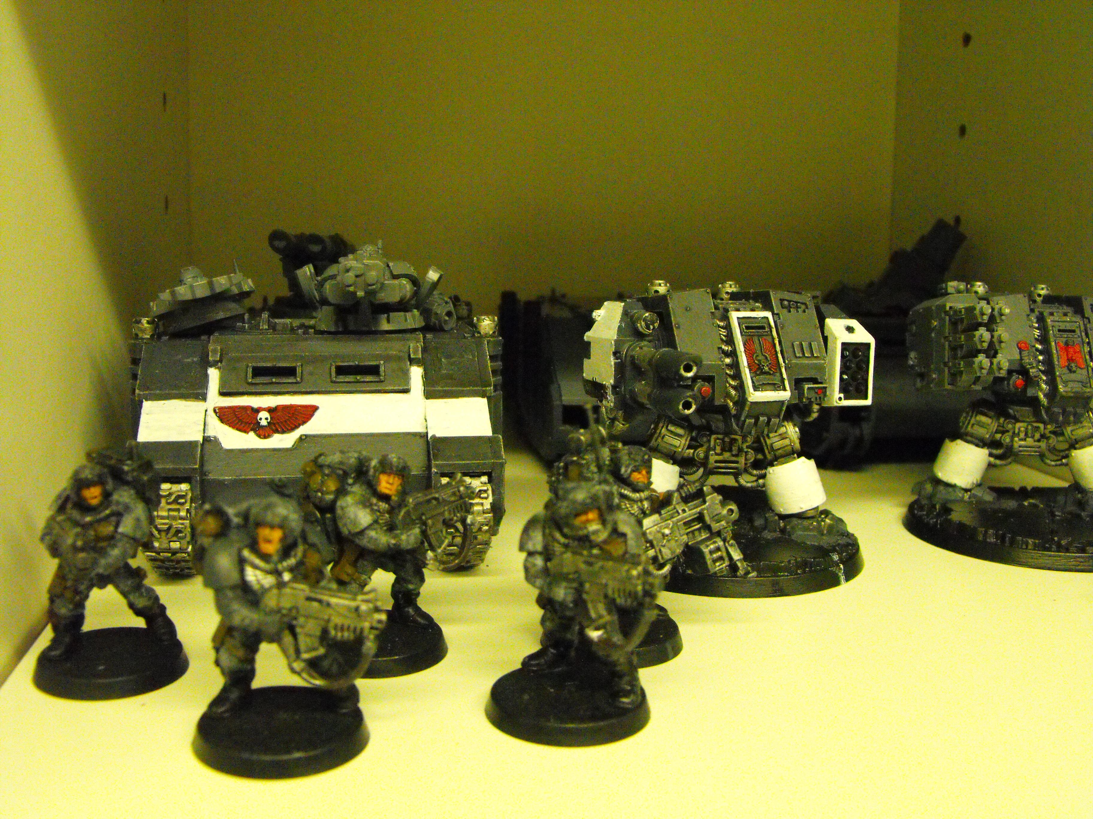 Assault Squad, Chaplain, Dark Angels Successors, Dreadnought, Fellwing, Rhino, Scouts, Sergeant, Space Marines, Stormtalon Conversion, Tactical Squad, Unfinished