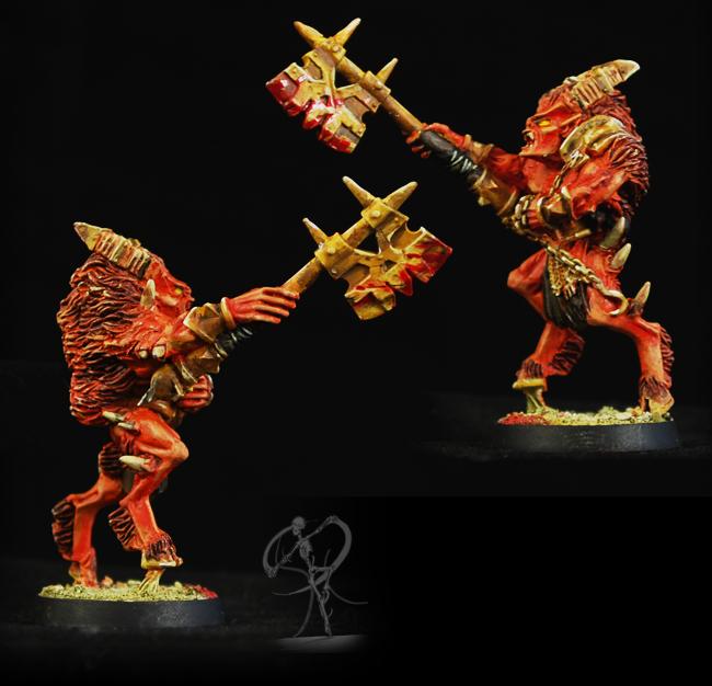 Bloodletters, Champion, Chaos, Daemons, Khorne, Warhammer 40,000, Warhammer Fantasy
