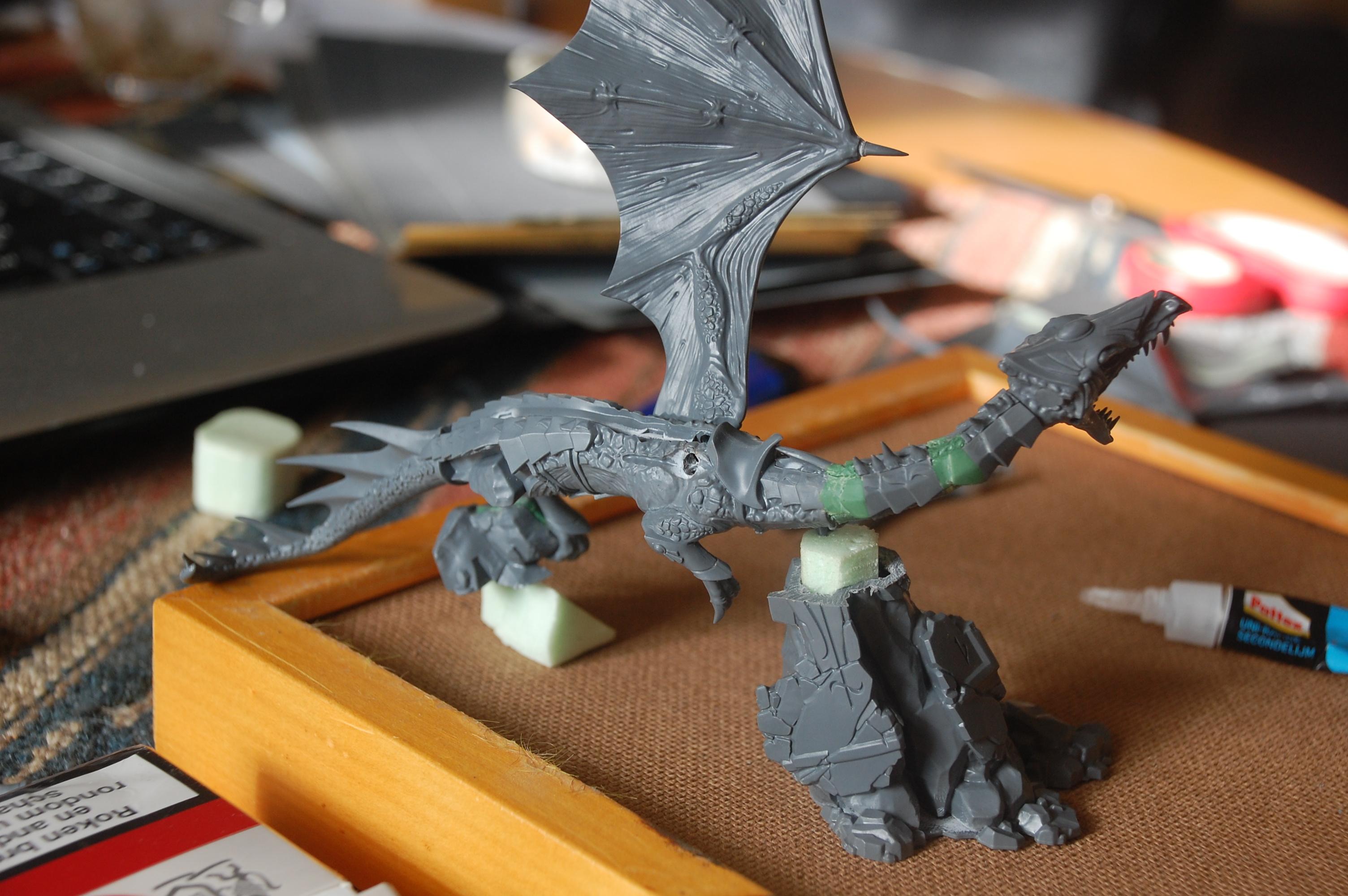 First wing fitted