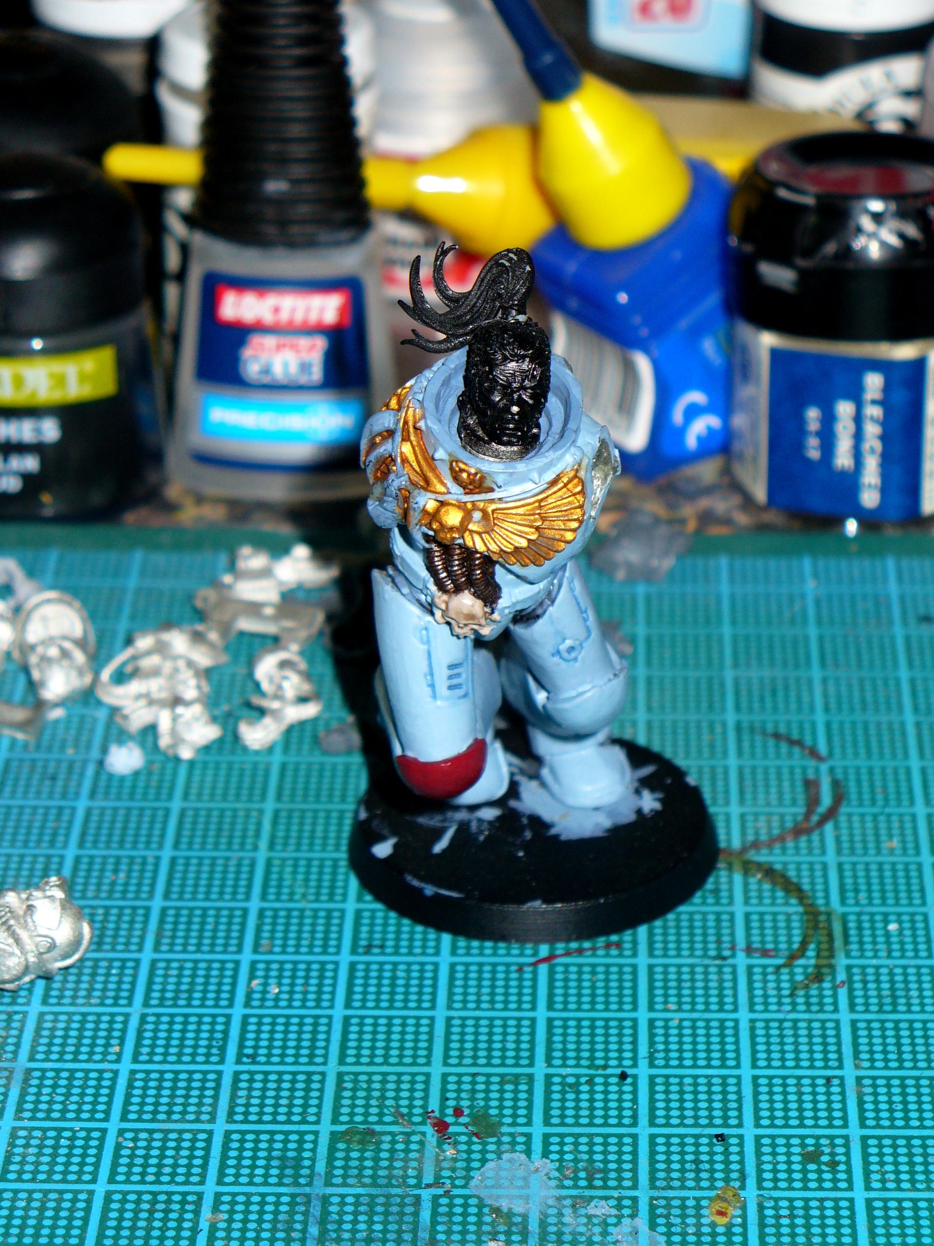 54mm, Inquisitor, Space Wolves, Warhammer 40,000, Work In Progress