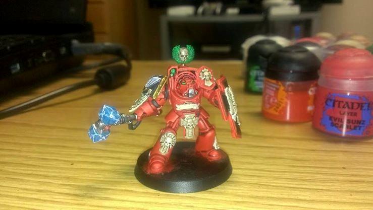 Assault Terminator, Blood Angels, Sergeant, Terminator Armor