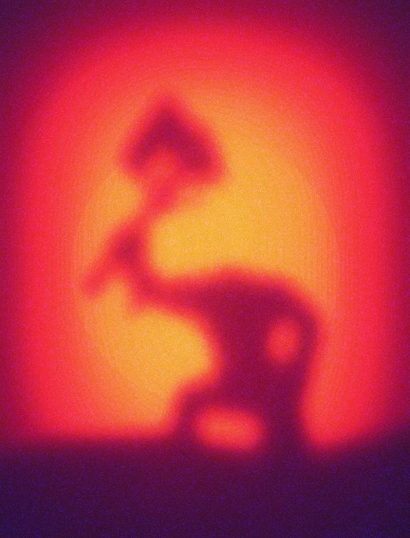 Ork Sunrise, Fun with shadow and editing (40K Ork Boy)