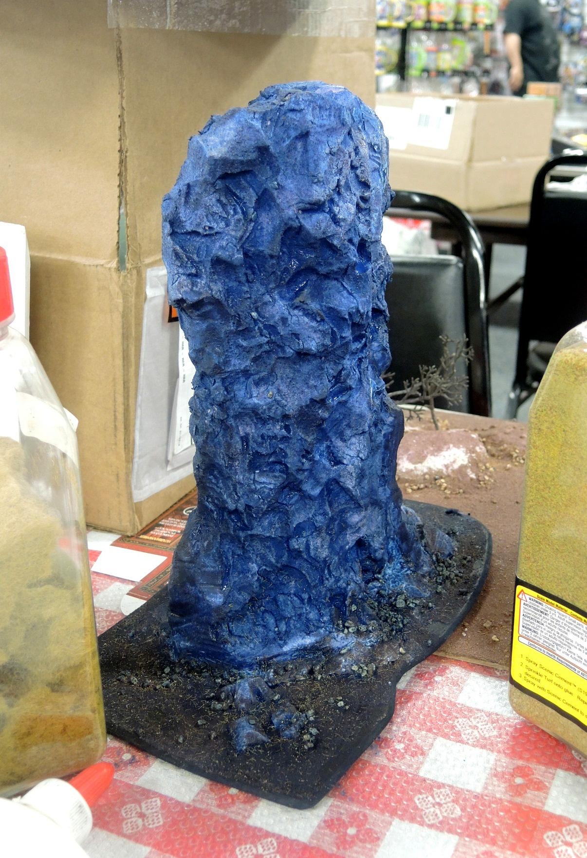 Blue, Commission, Hot Glue, Hotglue, Mesa, Pink, Styrofoam, Terrain, Tutorial, Waaazag, Waazag, Work In Progress