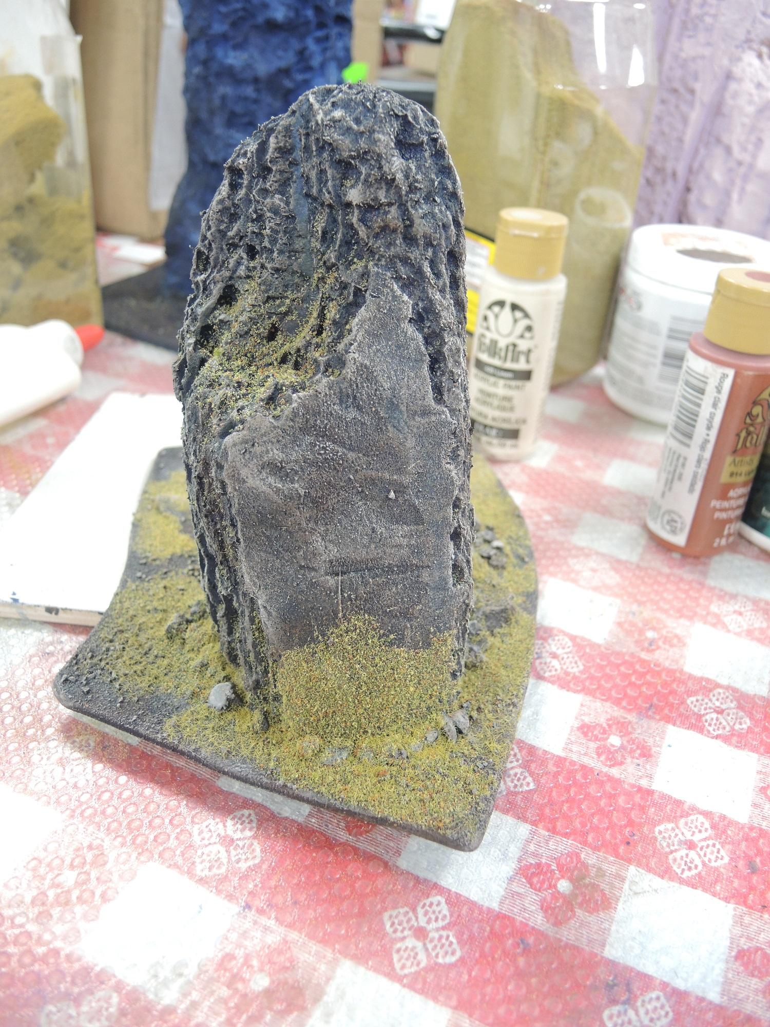 Blue, Commission, Hot Glue, Hotglue, Mesa, Pink, Styrofoam, Terrain, Tutorial, Waaazag, Waazag, Work In Progress