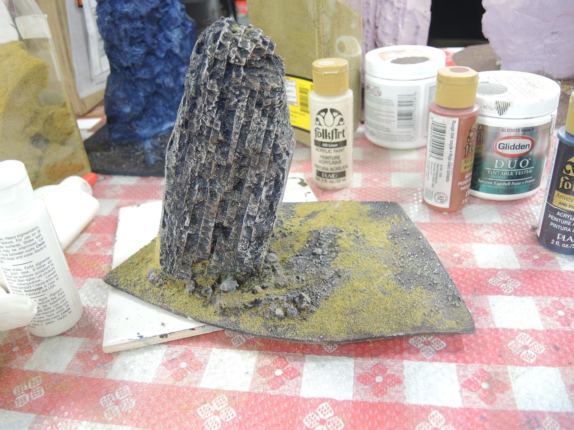 Blue, Commission, Hot Glue, Hotglue, Mesa, Pink, Styrofoam, Terrain, Tutorial, Waaazag, Waazag, Work In Progress