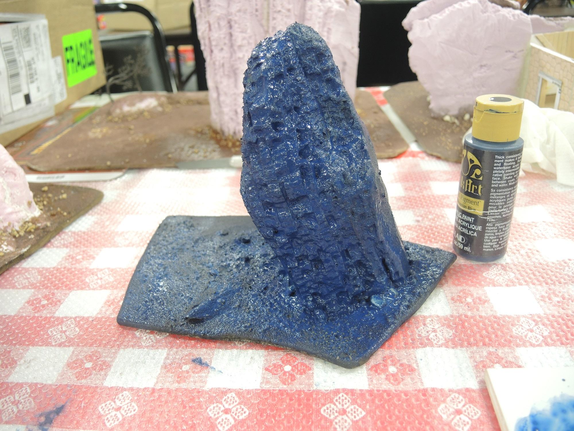 Blue, Commission, Hot Glue, Hotglue, Mesa, Pink, Styrofoam, Terrain, Tutorial, Waaazag, Waazag, Work In Progress