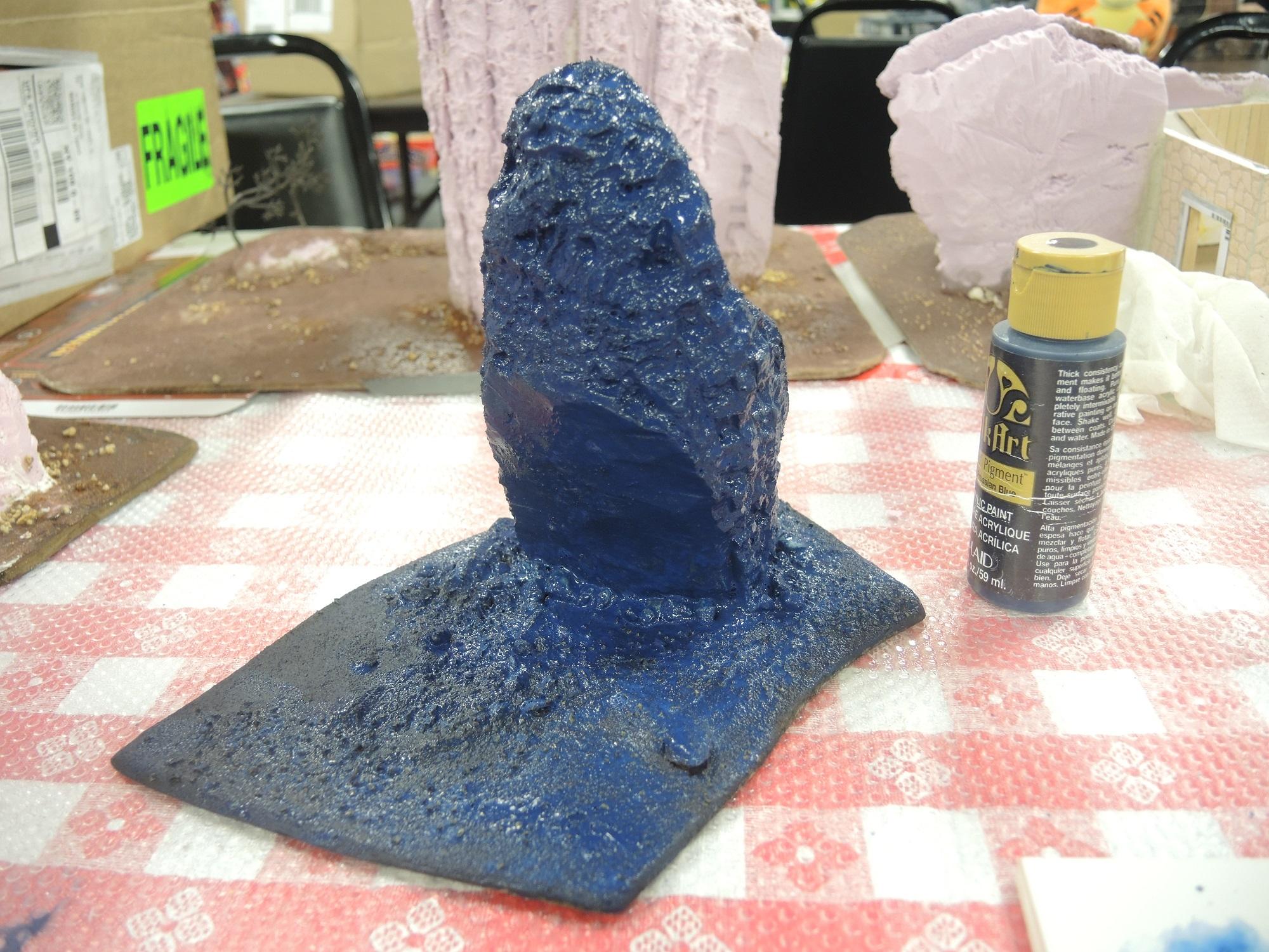 Blue, Commission, Hot Glue, Hotglue, Mesa, Pink, Styrofoam, Terrain, Tutorial, Waaazag, Waazag, Work In Progress