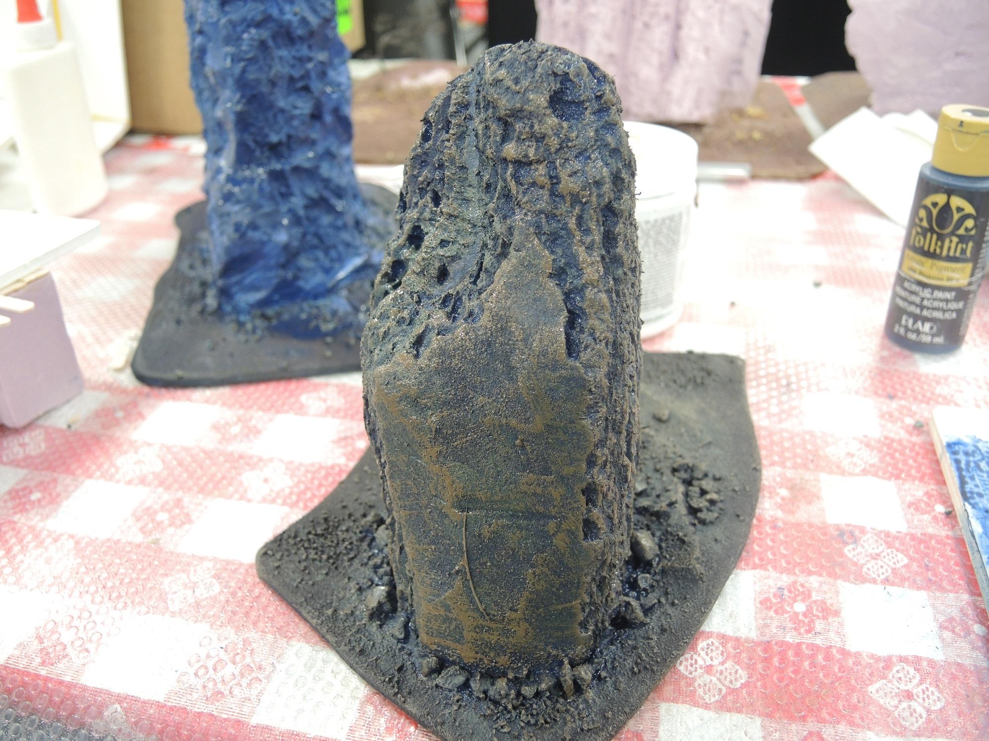 Blue, Commission, Hot Glue, Hotglue, Mesa, Pink, Styrofoam, Terrain, Tutorial, Waaazag, Waazag, Work In Progress