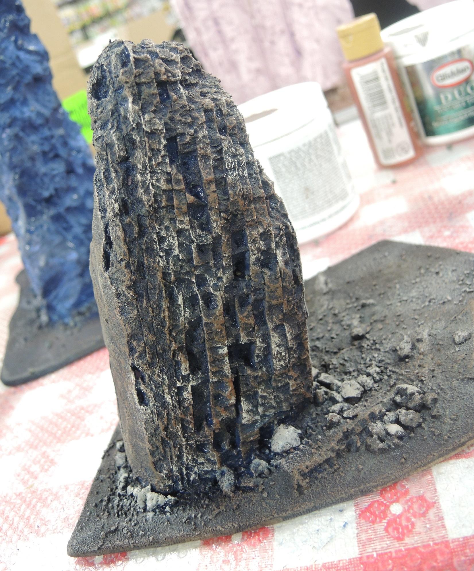 Blue, Commission, Hot Glue, Hotglue, Mesa, Pink, Styrofoam, Terrain, Tutorial, Waaazag, Waazag, Work In Progress