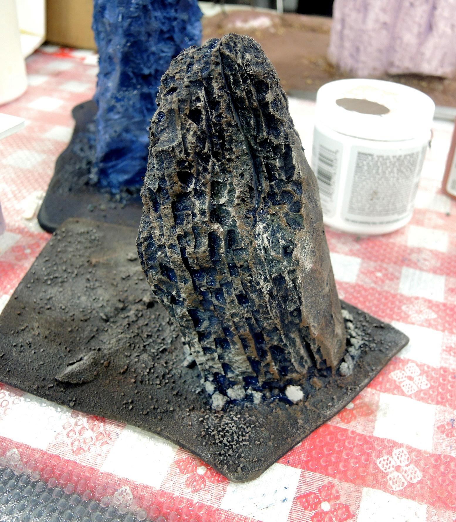 Blue, Commission, Hot Glue, Hotglue, Mesa, Pink, Styrofoam, Terrain, Tutorial, Waaazag, Waazag, Work In Progress