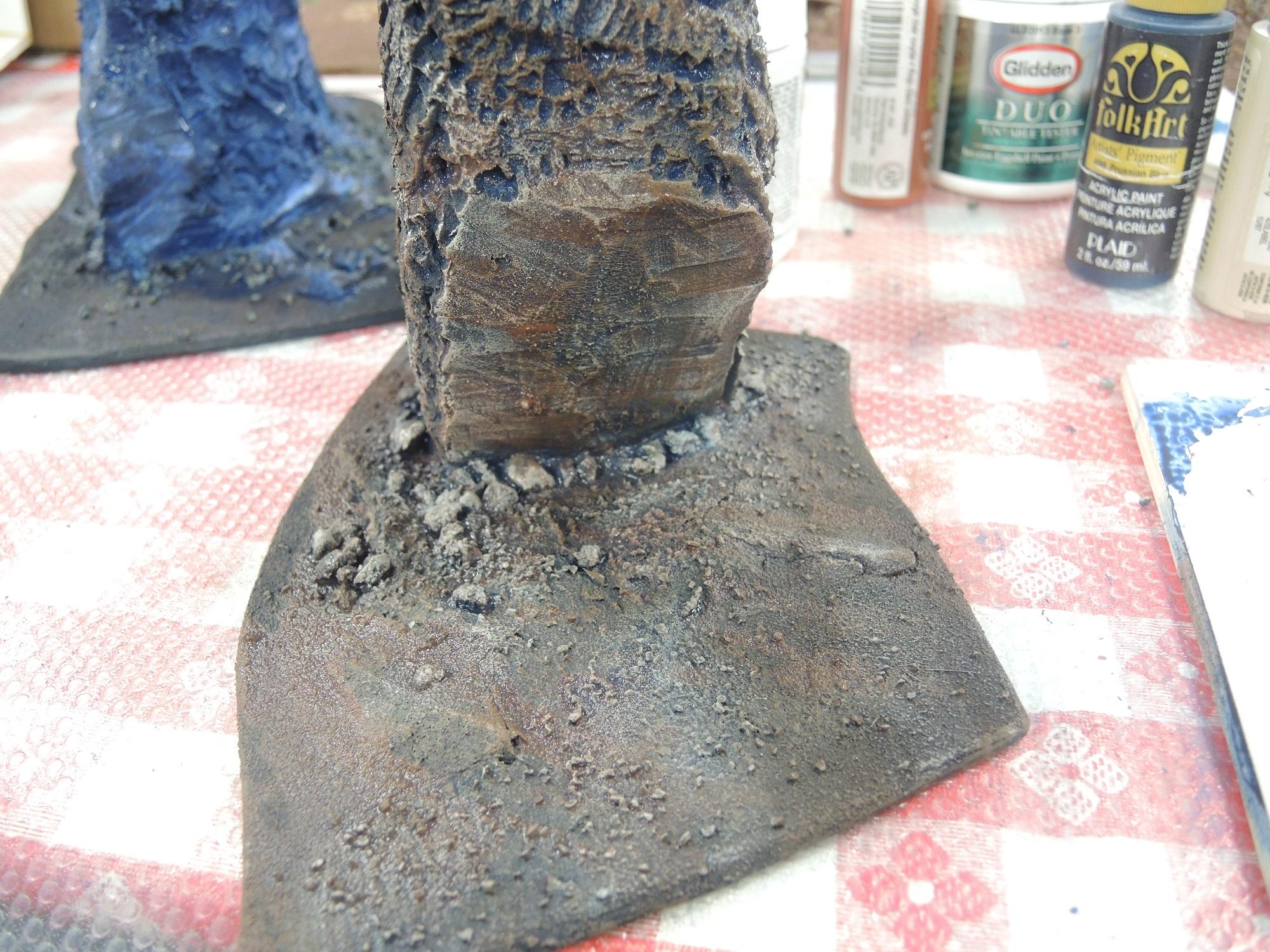 Blue, Commission, Hot Glue, Hotglue, Mesa, Pink, Styrofoam, Terrain, Tutorial, Waaazag, Waazag, Work In Progress