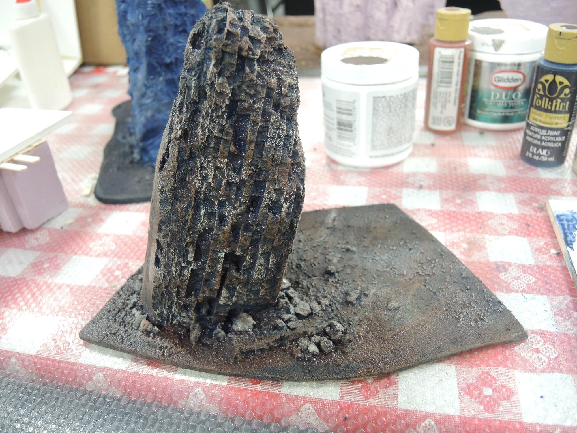 Blue, Commission, Hot Glue, Hotglue, Mesa, Pink, Styrofoam, Terrain, Tutorial, Waaazag, Waazag, Work In Progress