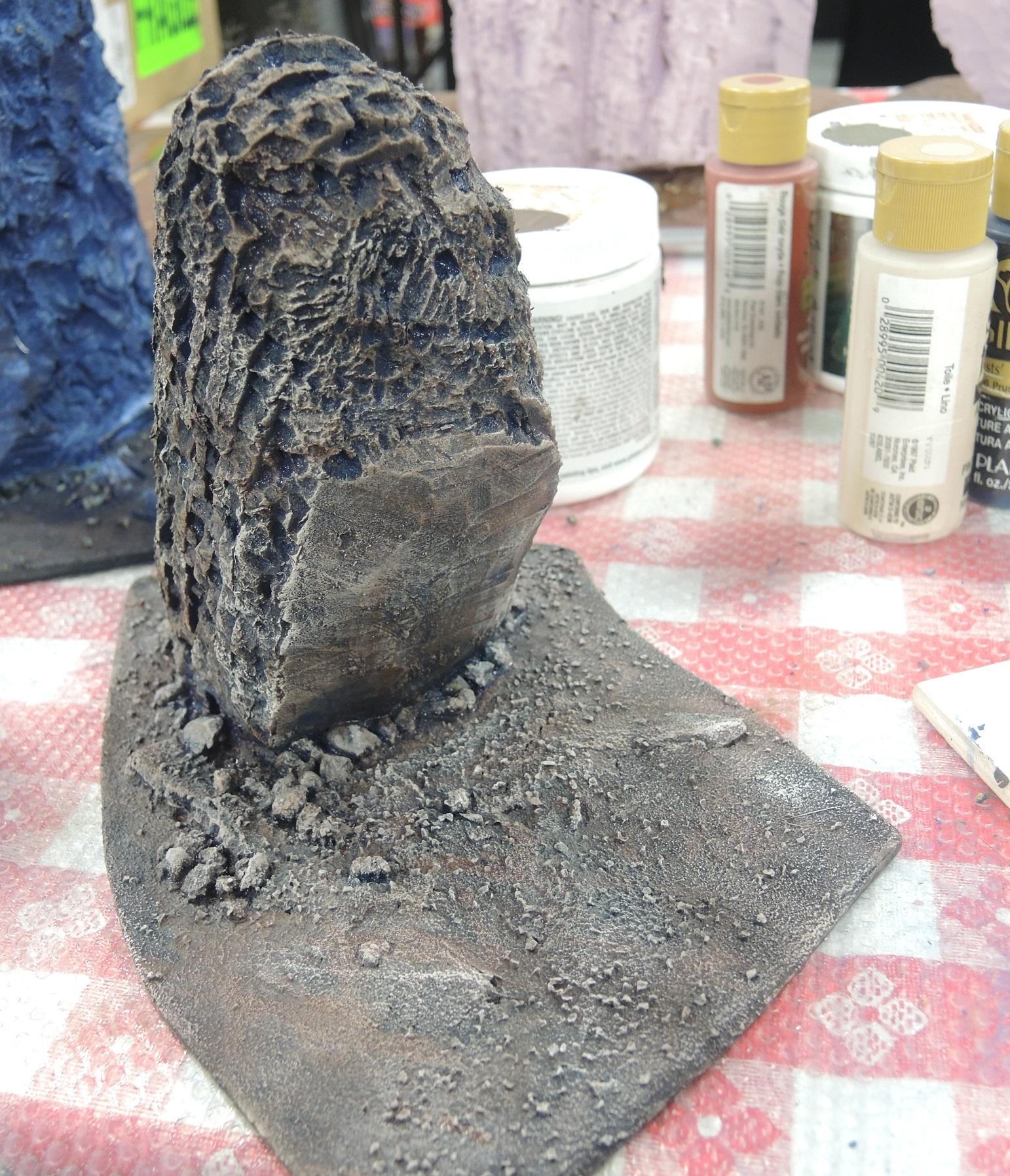 Blue, Commission, Hot Glue, Hotglue, Mesa, Pink, Styrofoam, Terrain, Tutorial, Waaazag, Waazag, Work In Progress