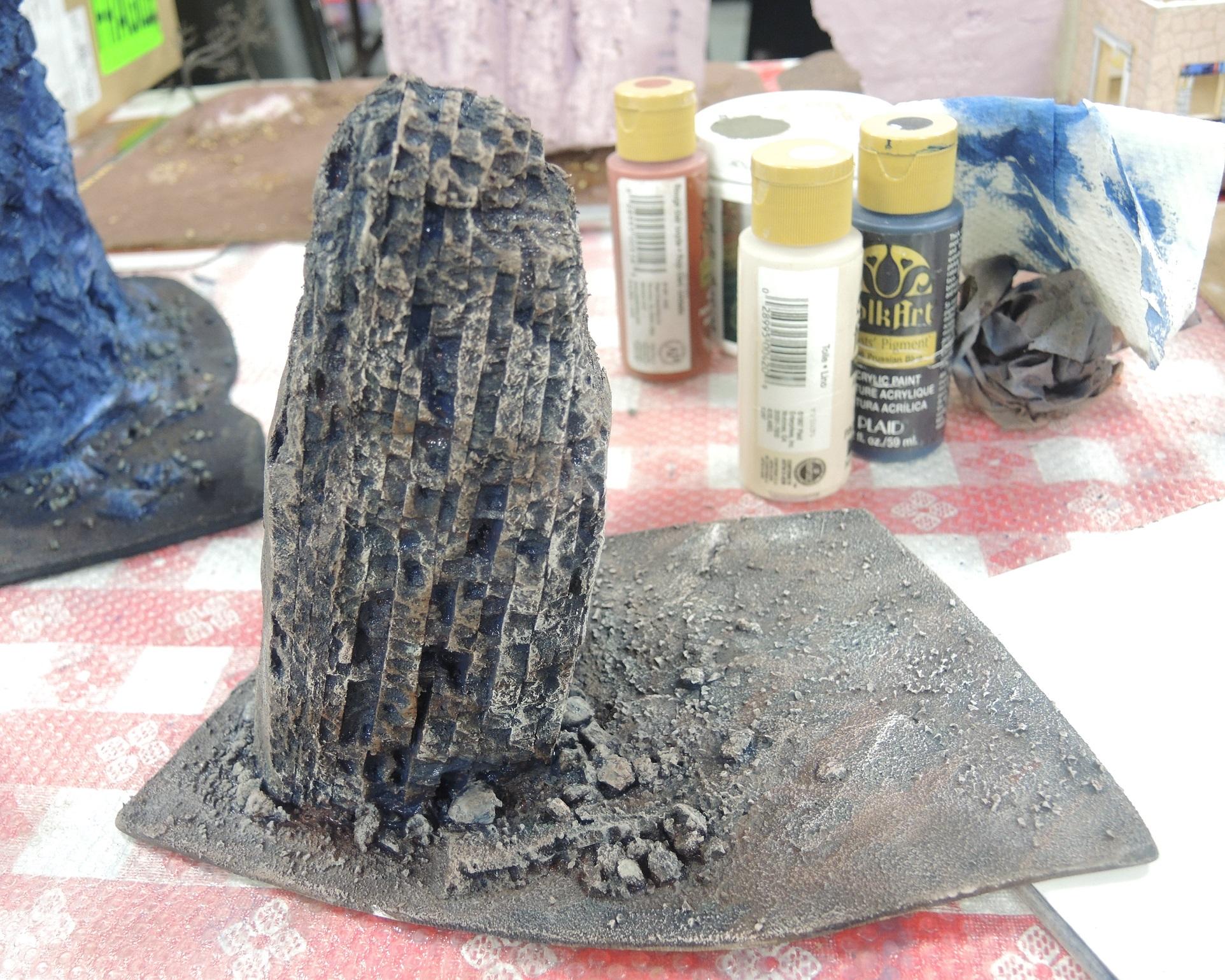 Blue, Commission, Hot Glue, Hotglue, Mesa, Pink, Styrofoam, Terrain, Tutorial, Waaazag, Waazag, Work In Progress