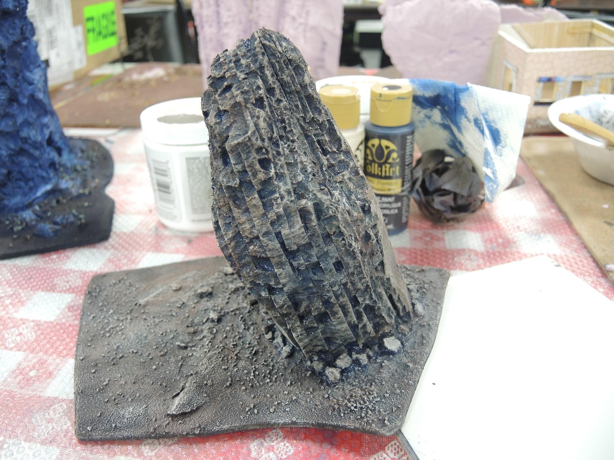 Blue, Commission, Hot Glue, Hotglue, Mesa, Pink, Styrofoam, Terrain, Tutorial, Waaazag, Waazag, Work In Progress
