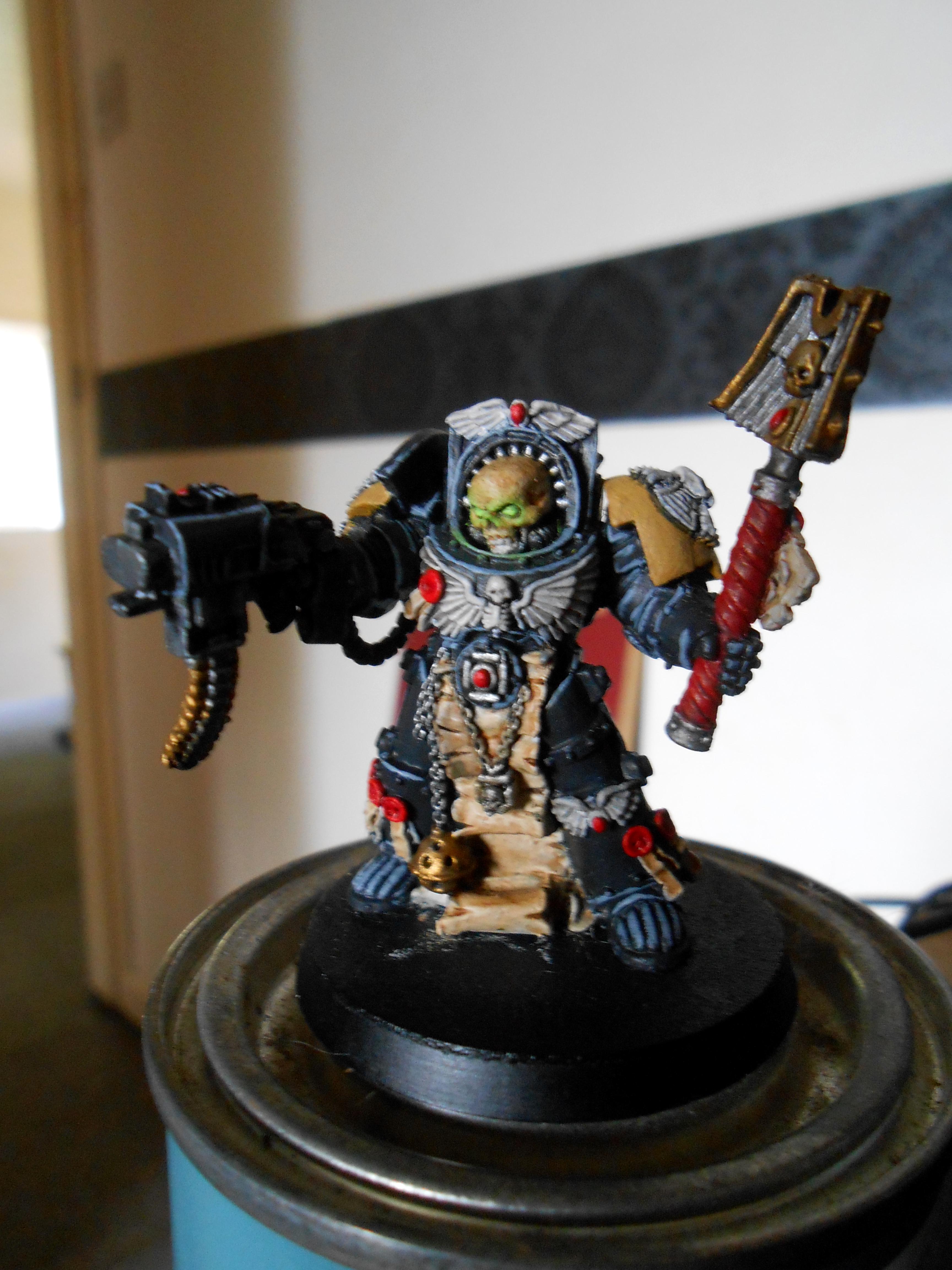 Chaplain, Imperial Fists, Space Marines, Warhammer 40,000