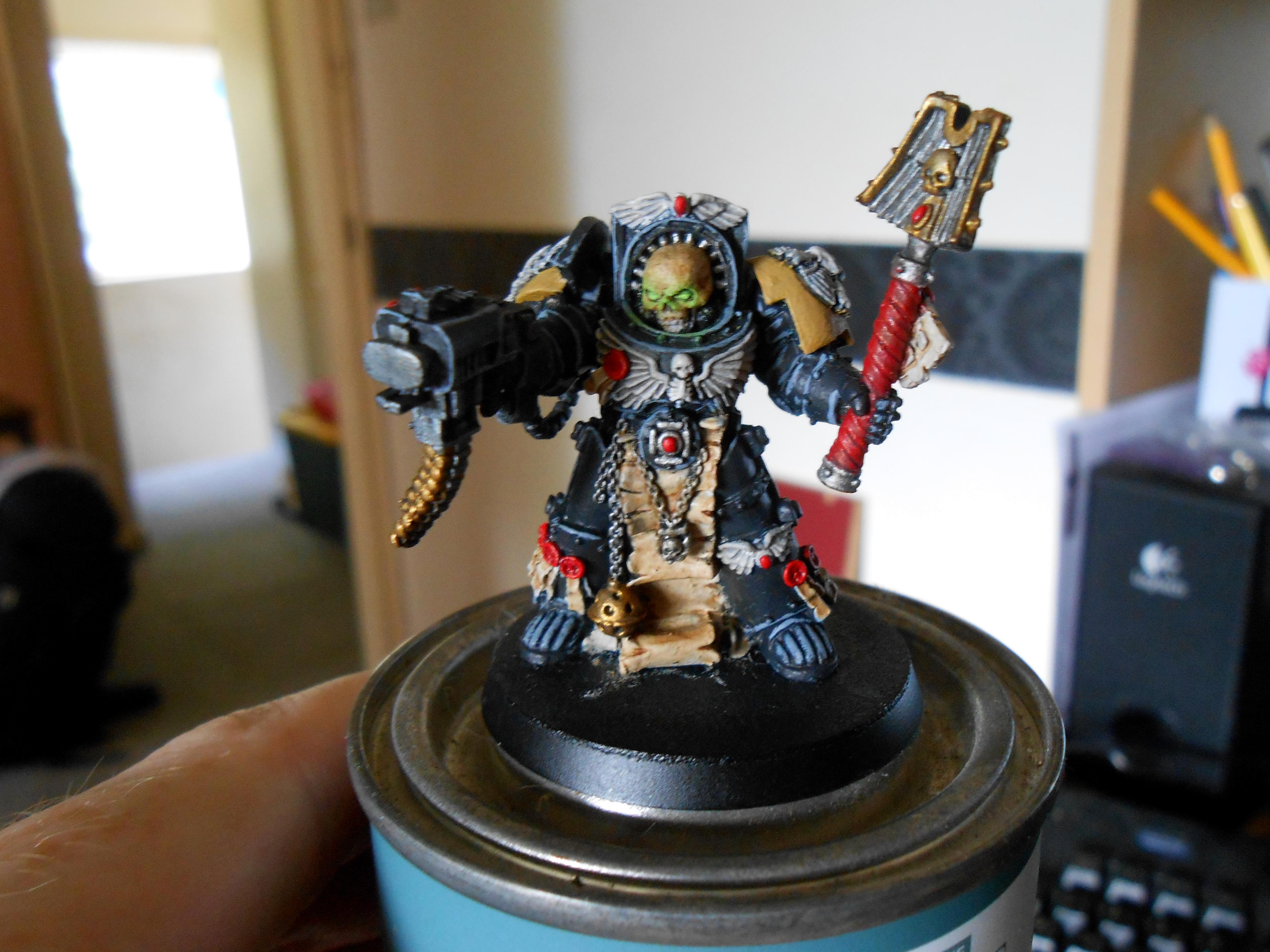 Chaplain, Imperial Fists, Space Marines, Warhammer 40,000