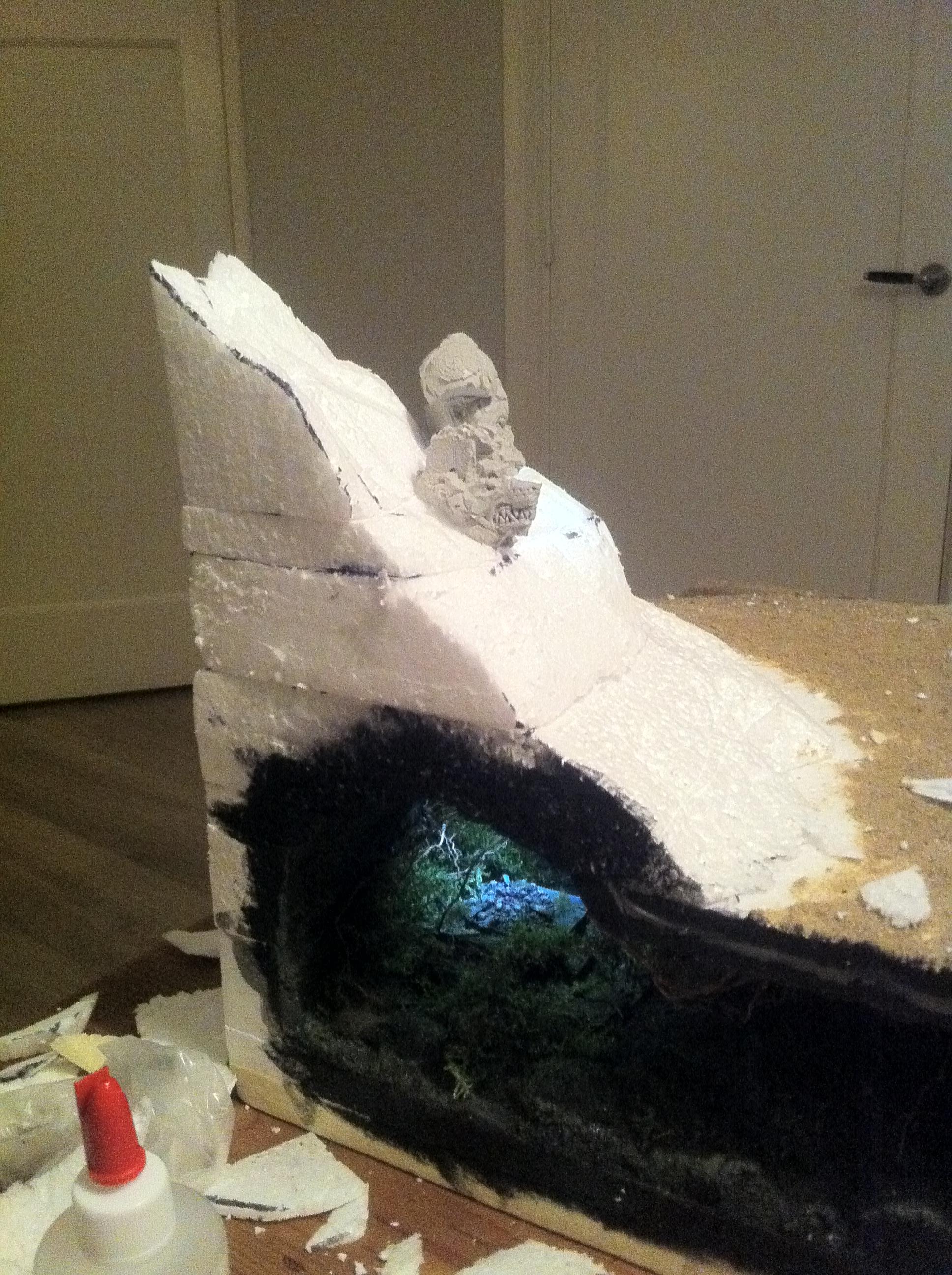 Battle, Board, Fortress, Space, Temple, Terrain, Wolves, Work In Progress