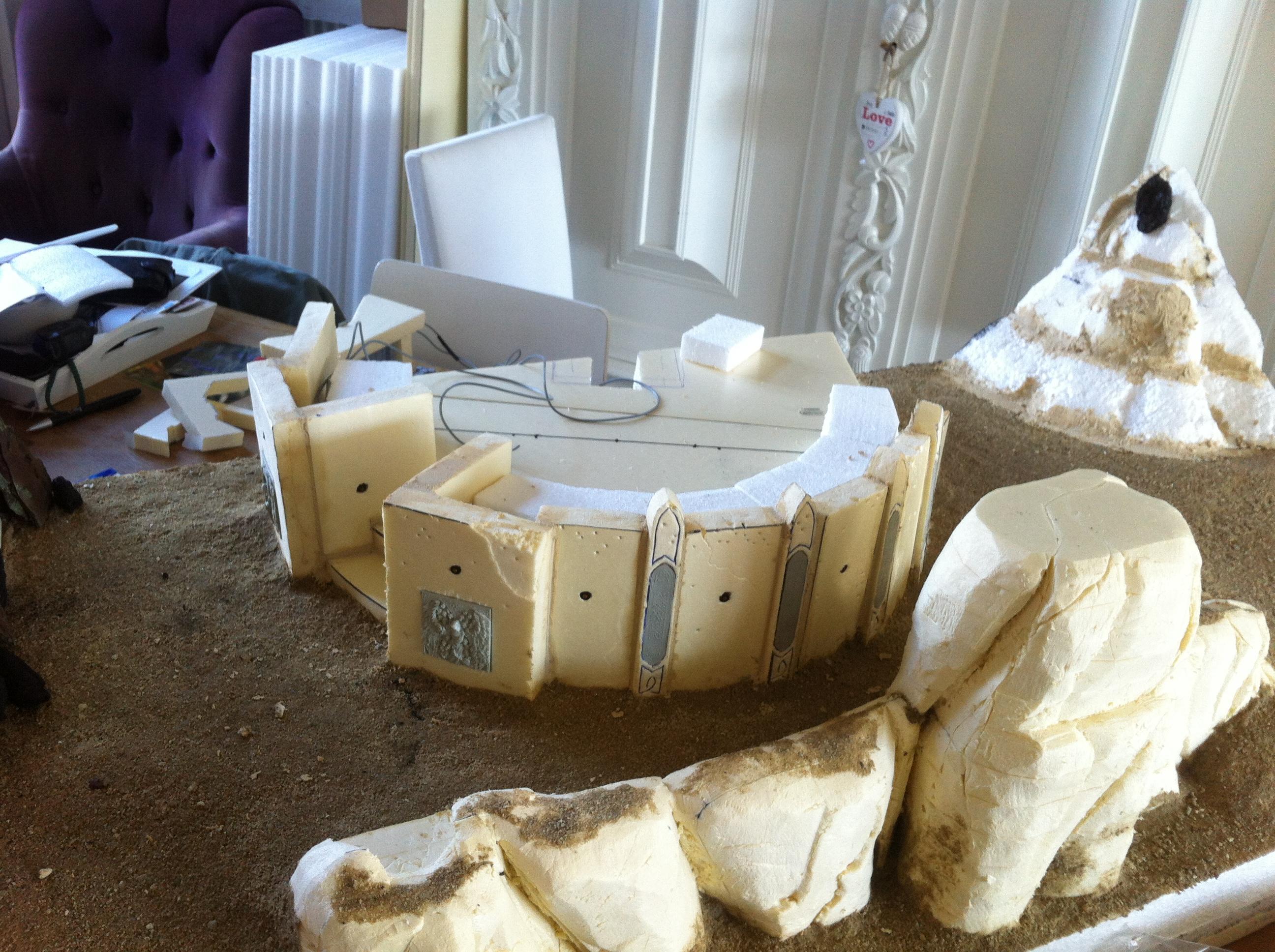 Battle, Board, Fortress, Space, Temple, Terrain, Wolves, Work In Progress