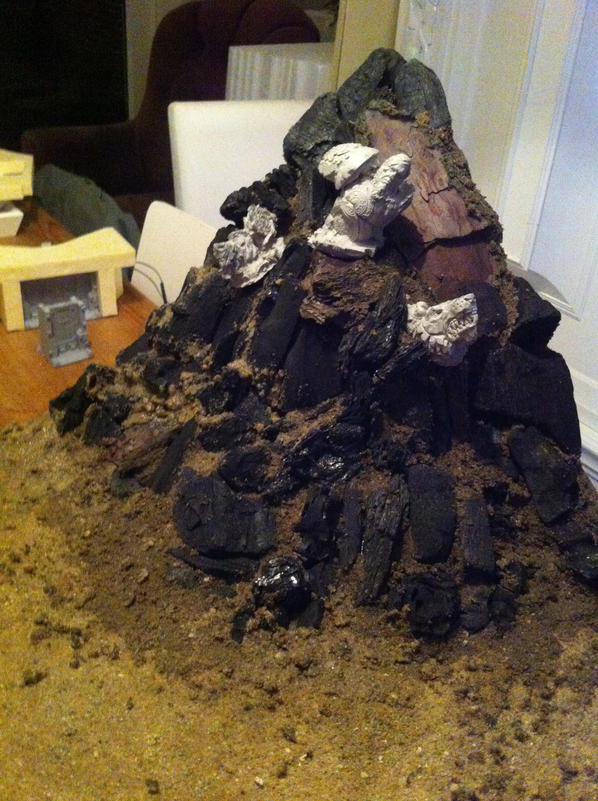 Battle, Board, Fortress, Space, Temple, Terrain, Wolves, Work In Progress