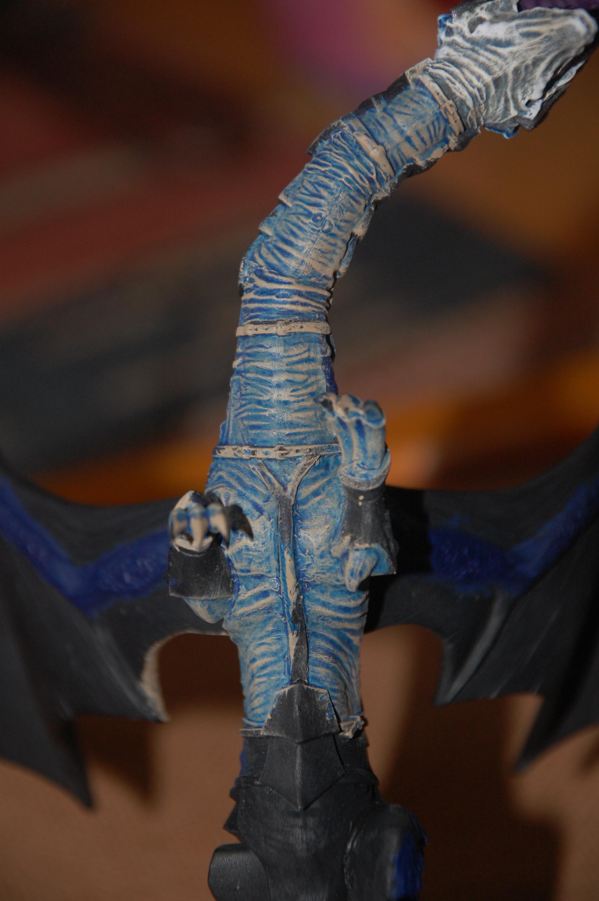 Belly of the dragon note that the head underside is done with all the highlights