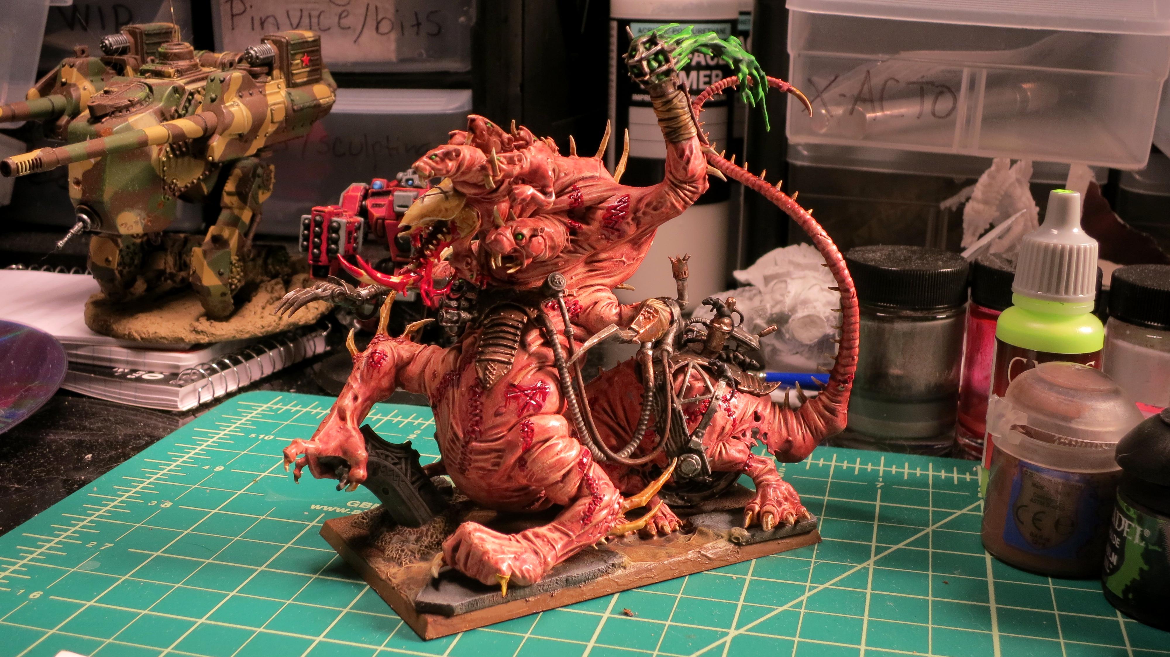 Clanrats, Hell Pit Abomination, Old Miniatures, Skaven, Work In Progress