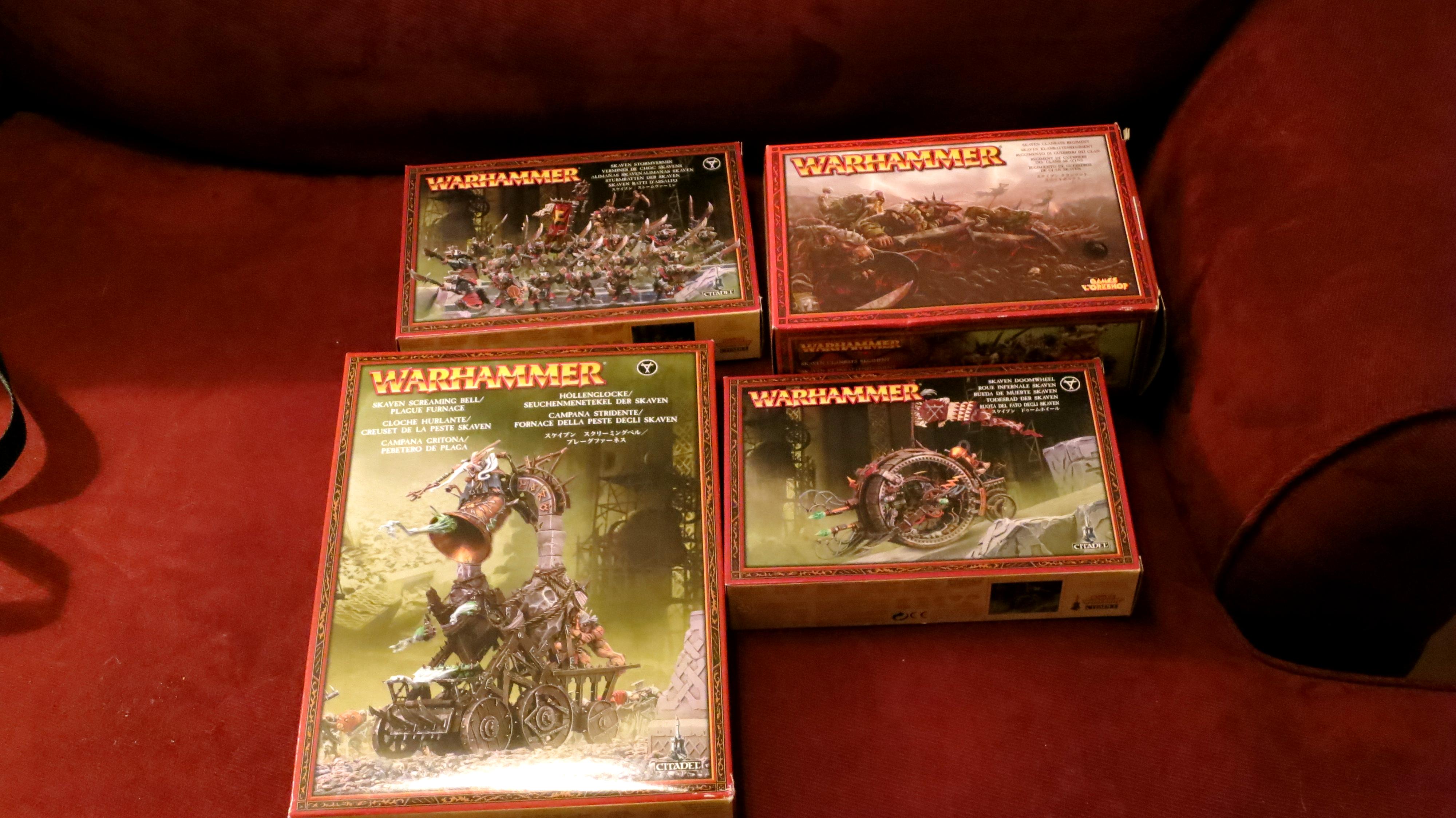 Clanrats, Hell Pit Abomination, Old Miniatures, Skaven, Work In Progress