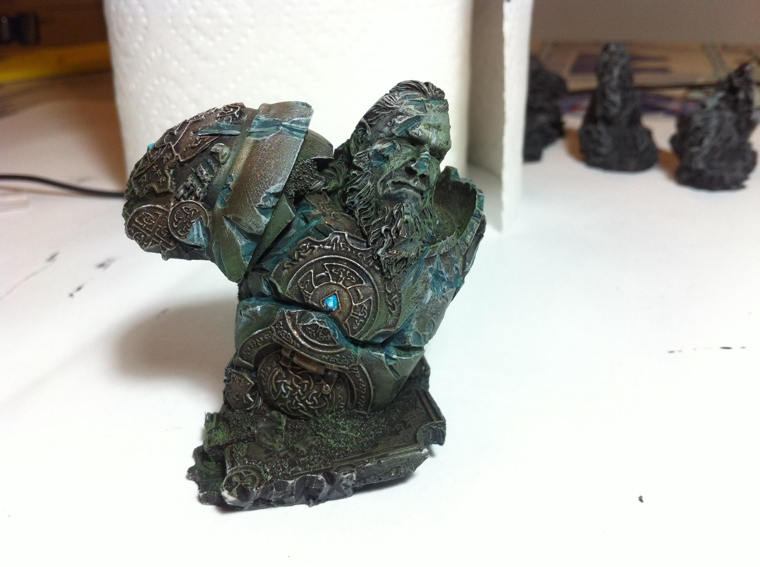 Ancient, Fortress, Space, Statue, Temple, Terrain, Wolves, Work In Progress