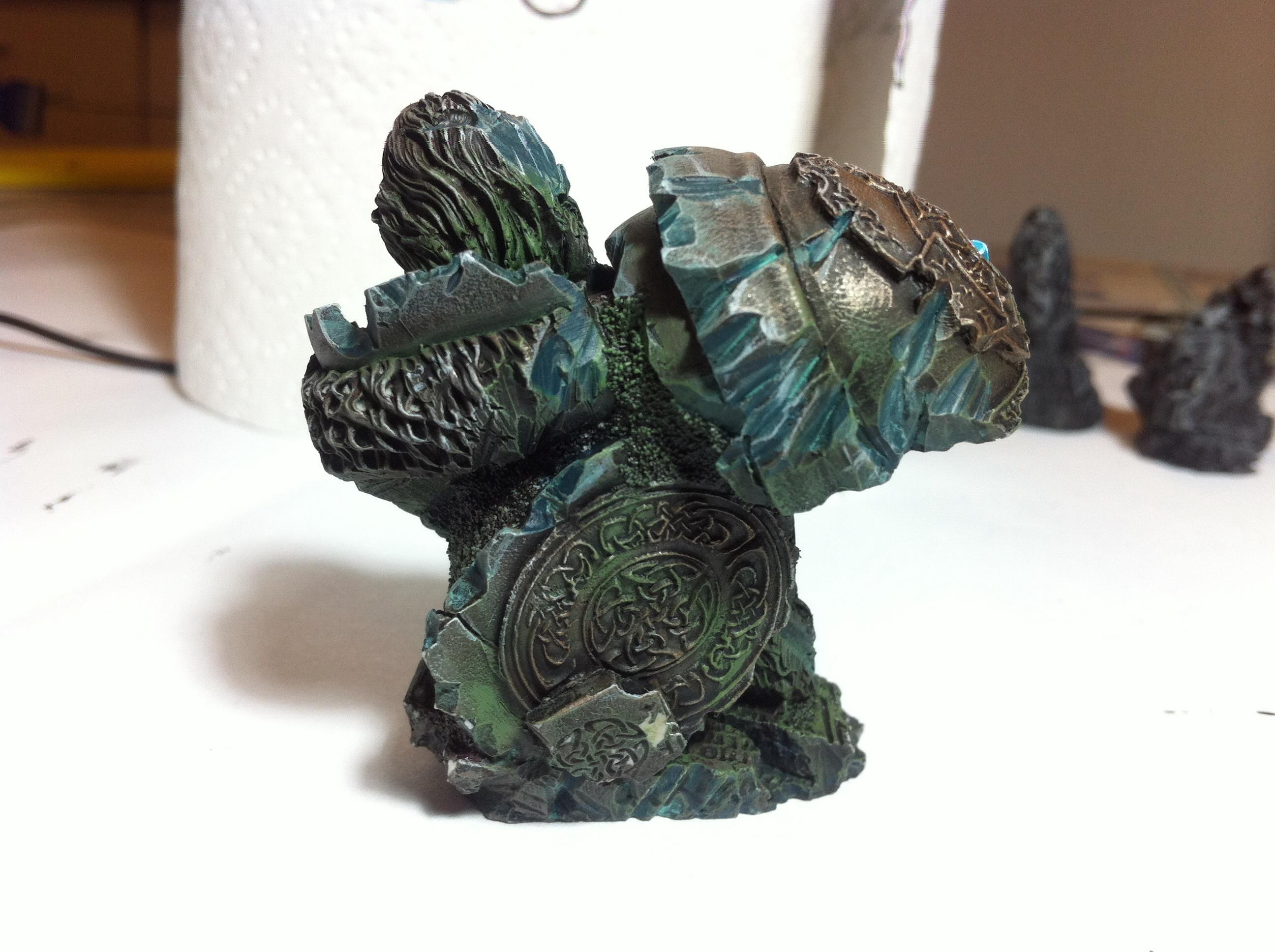 Ancient, Fortress, Space, Statue, Temple, Terrain, Wolves, Work In Progress